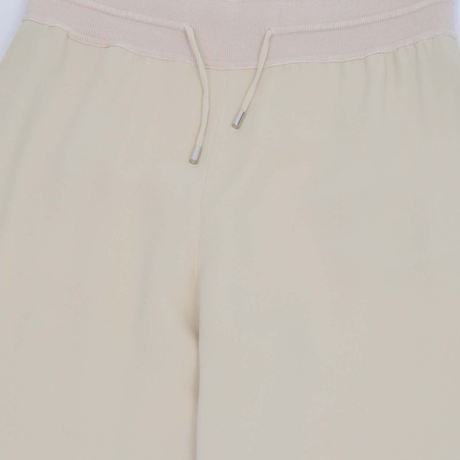Loro Piana Cream Silk Wide Leg Trouser