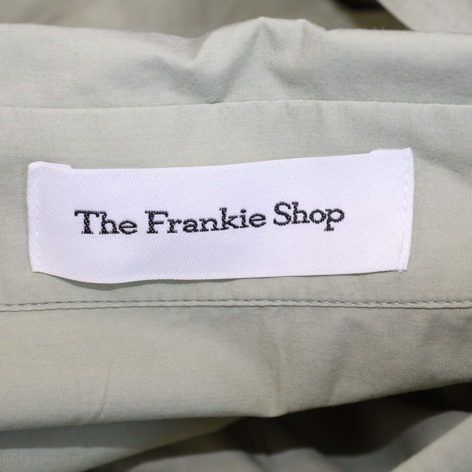 The Frankie Shop Green Cotton Long Sleeve Shirt & Short Set