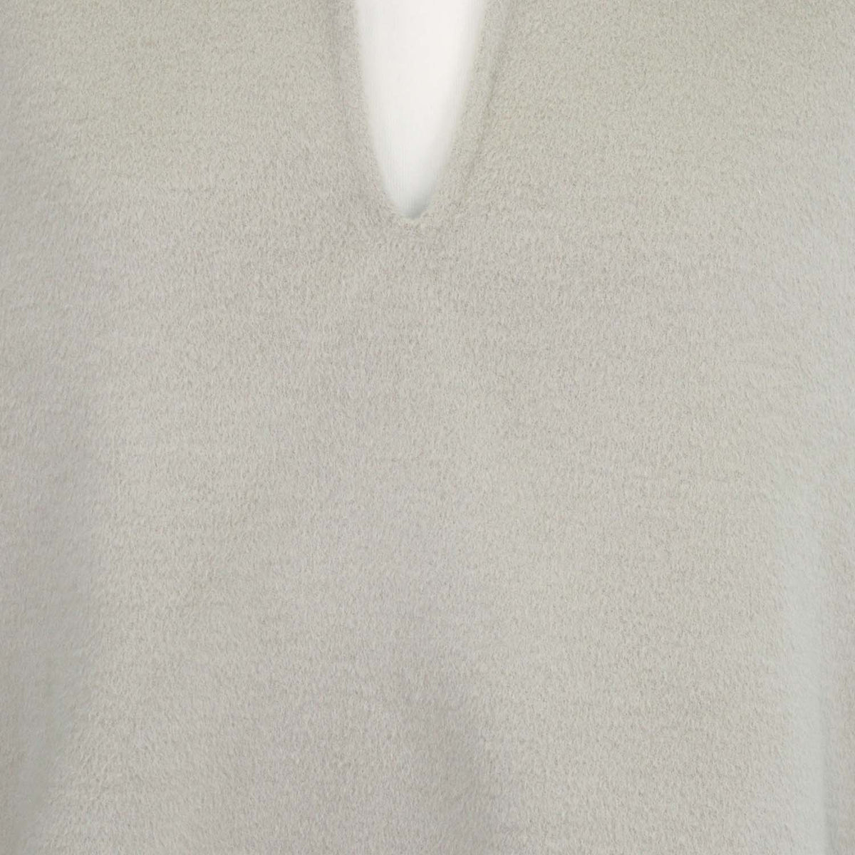 Nanushka Beige Blend Wool and Silk Maxi Piligrim Collar Top