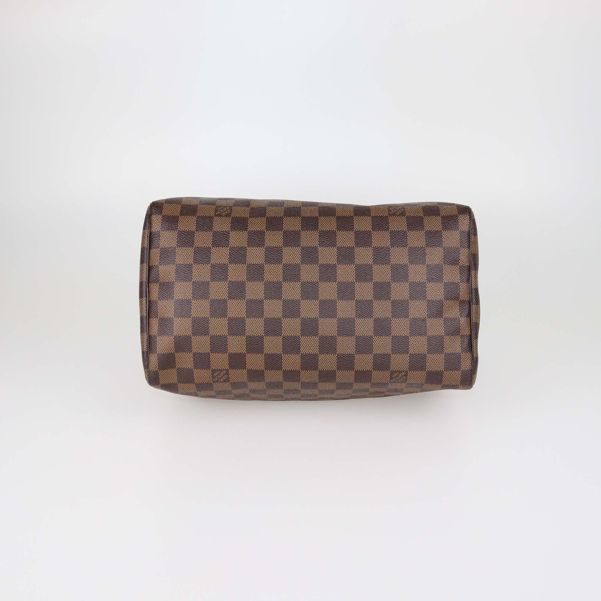 Louis Vuitton Damier Ebene Canvas Speedy 30 Bag