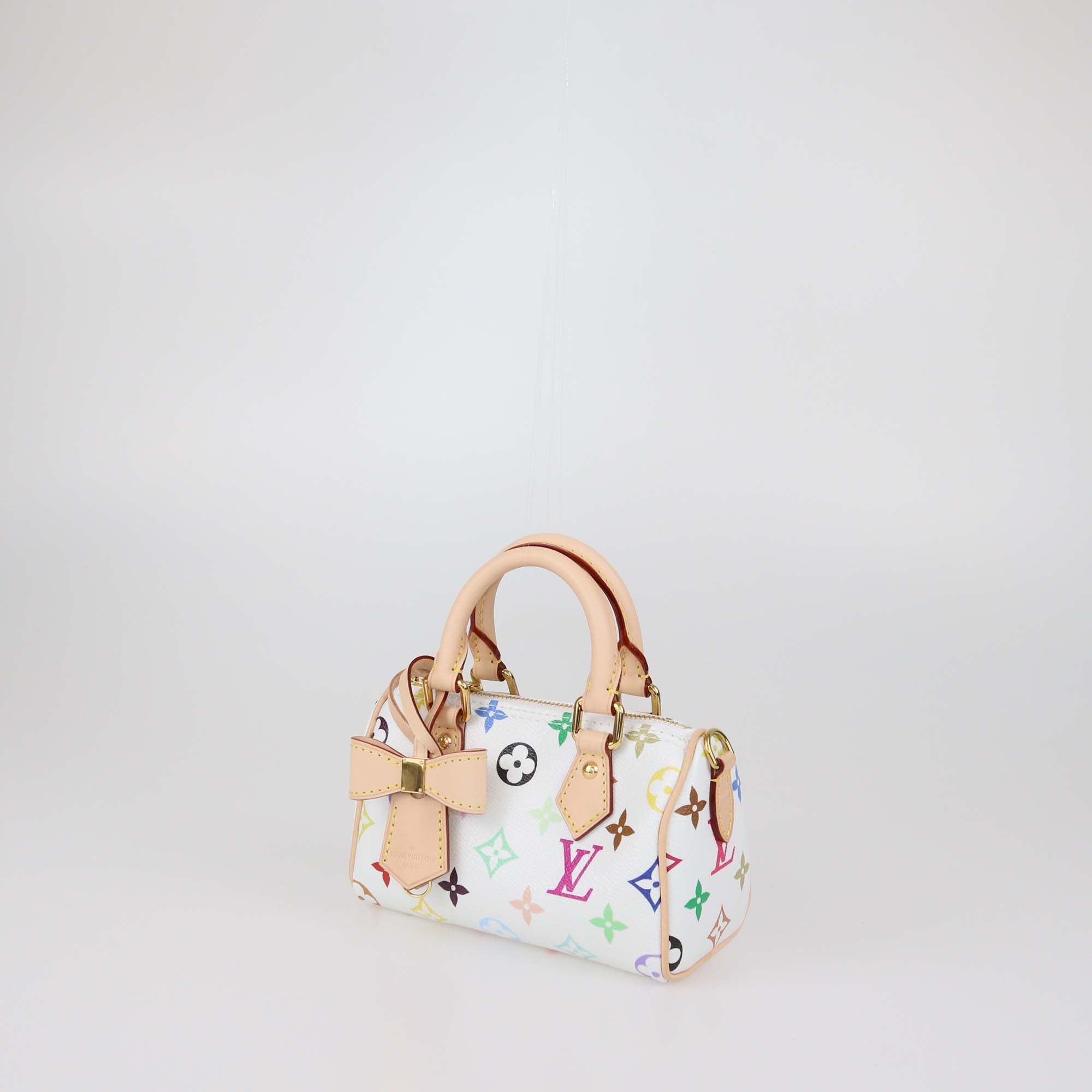Louis Vuitton x Murakami White Multicolor Monogram Canvas Nano Speedy bag