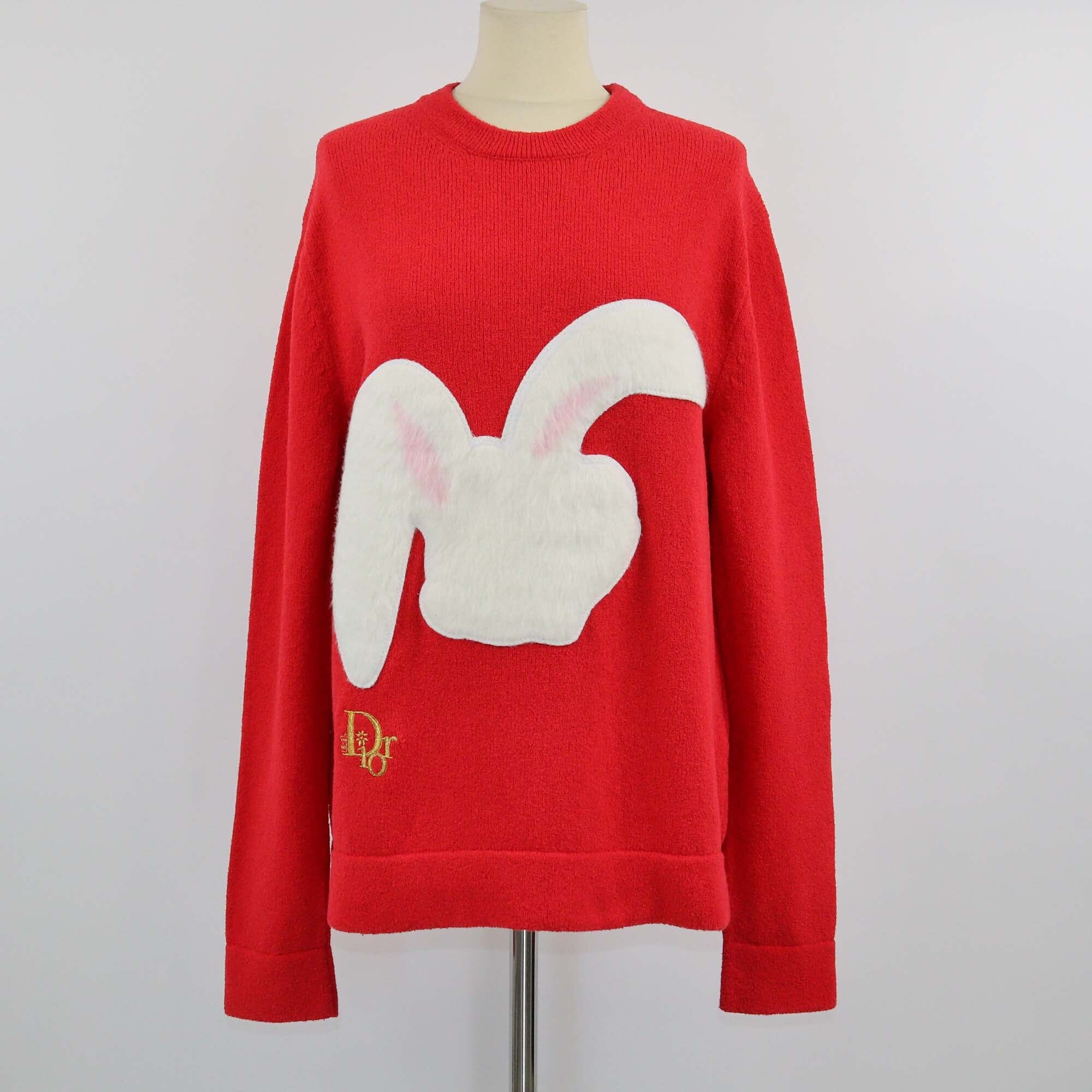 Christian Dior x ERL Red Rabbit Patch Sweatshirt Womens Christian Dior x ERL