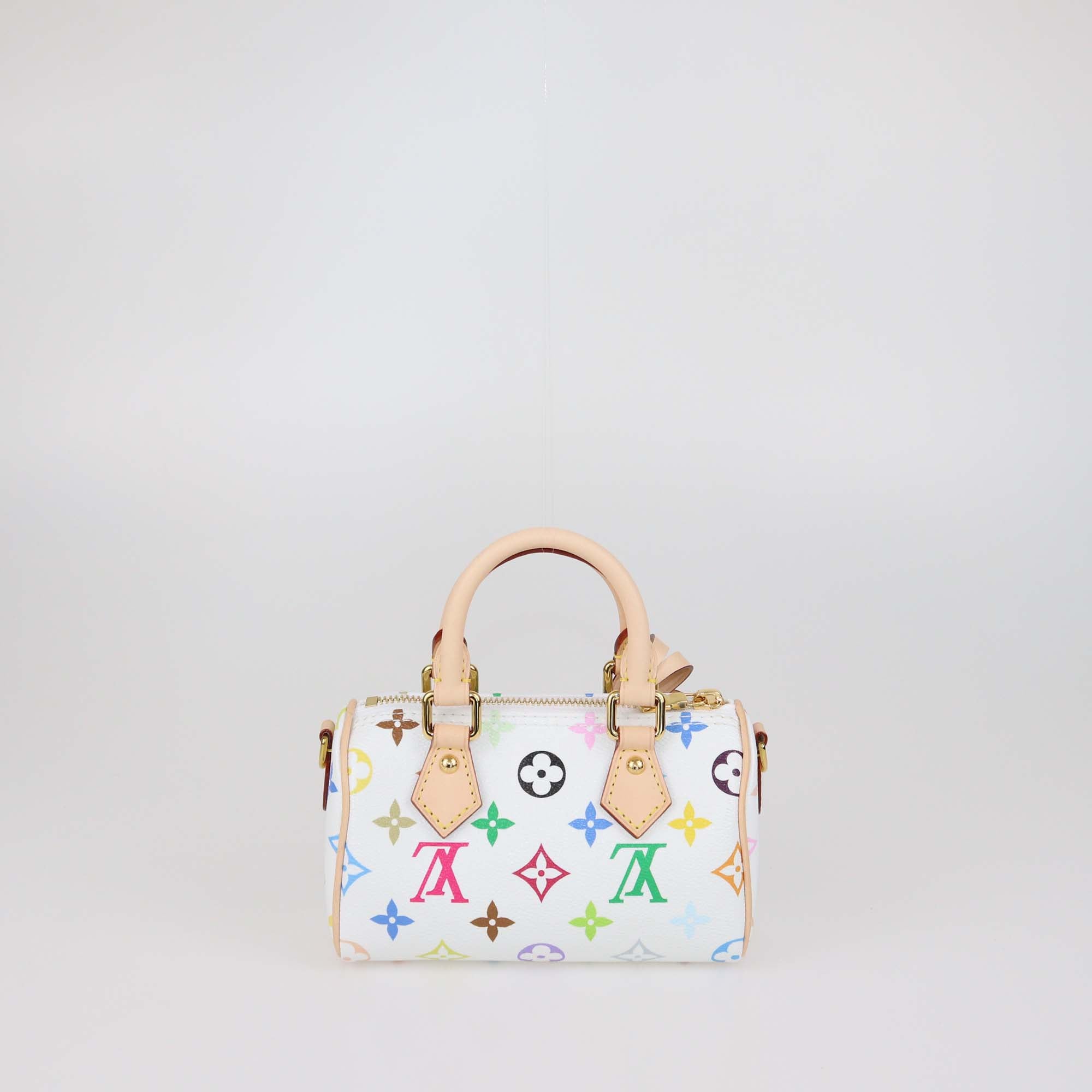 Louis Vuitton x Murakami White Multicolor Monogram Canvas Nano Speedy bag