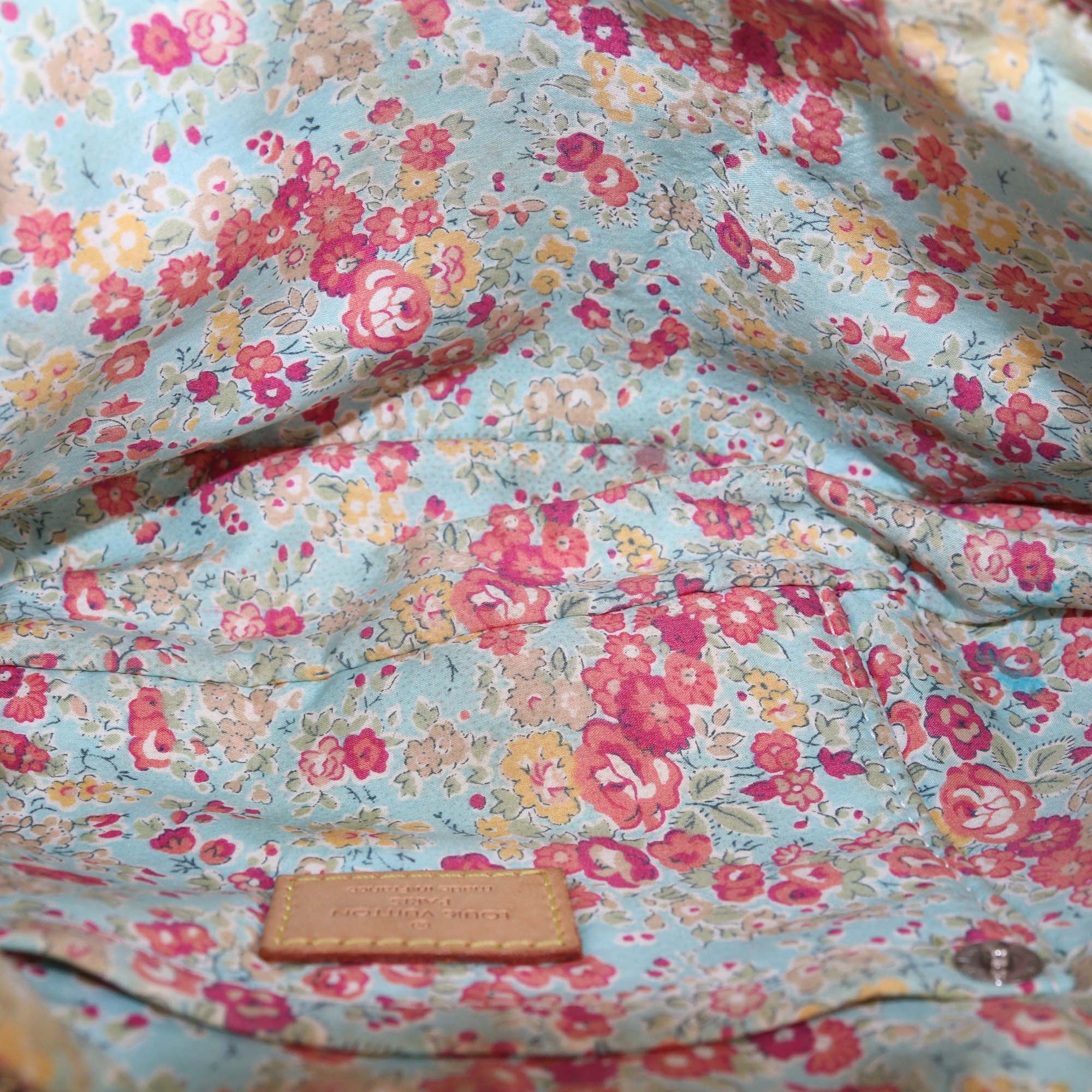 Louis Vuitton Blue Monogram Denim Patchwork Pouchy Bag