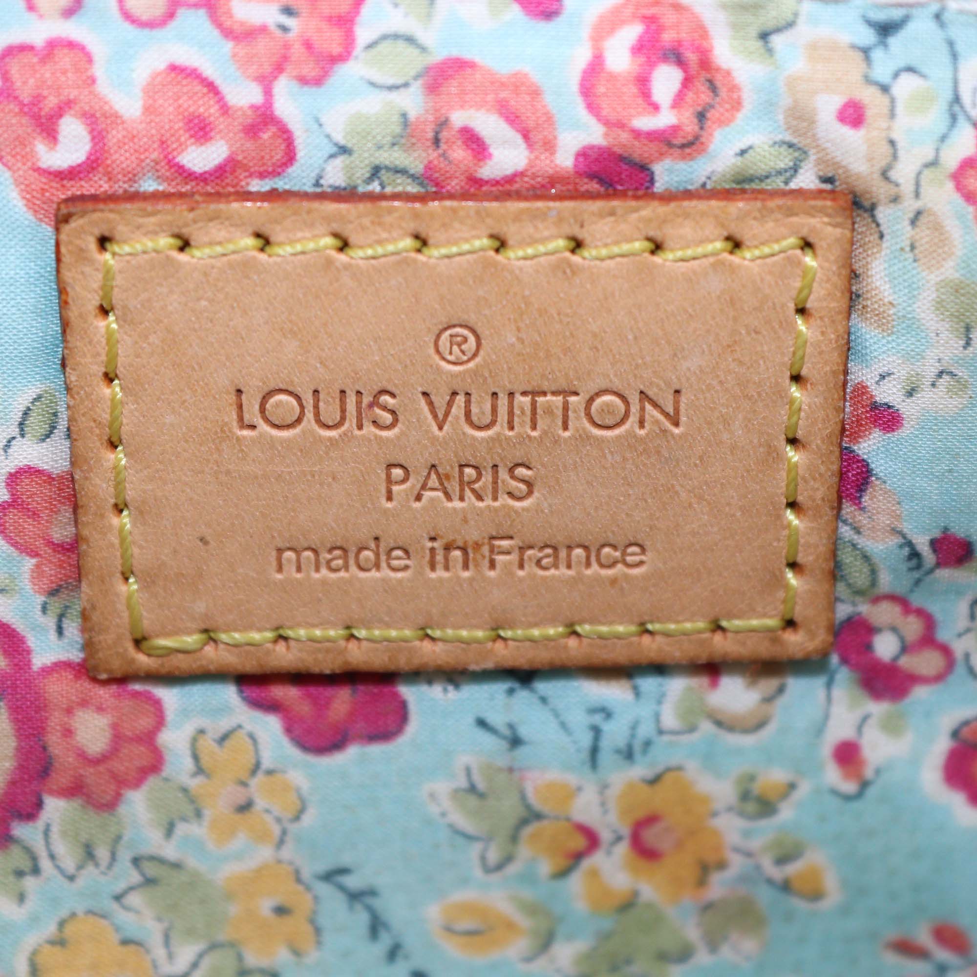 Louis Vuitton Blue Monogram Denim Patchwork Pouchy Bag