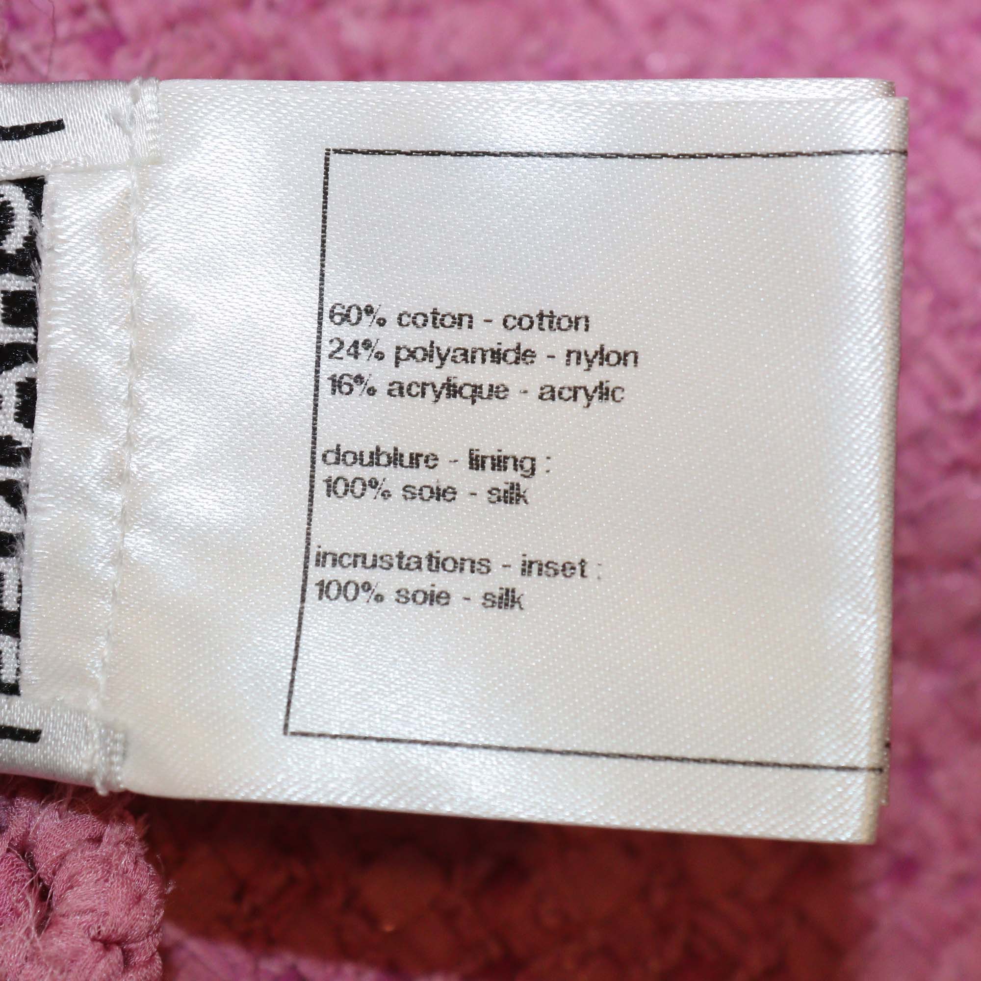 Chanel Pink Tweed Camisole Tank Top