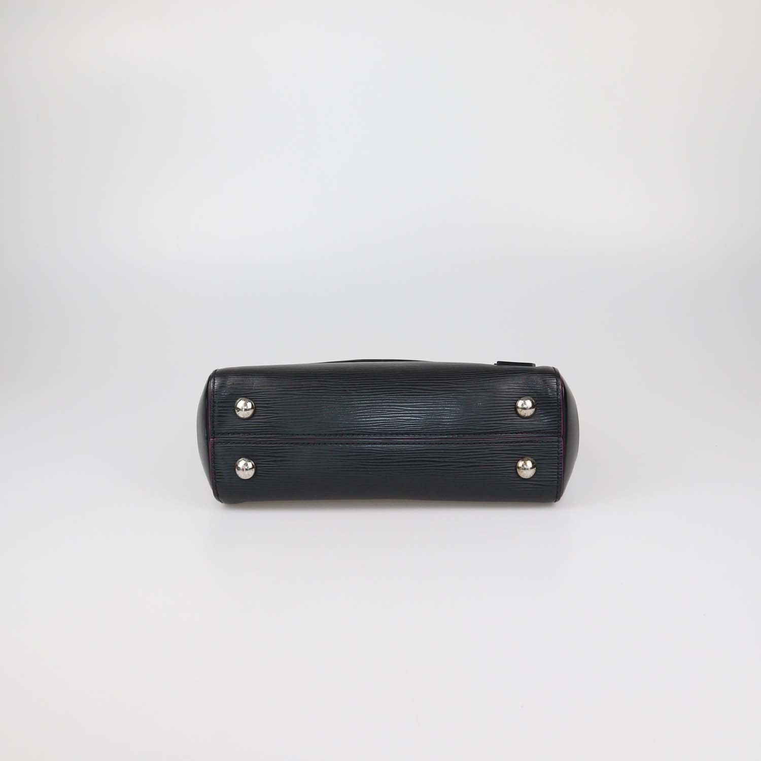Louis Vuitton Black/Fuchsia Epi Leather Cluny BB Top Handle Bag