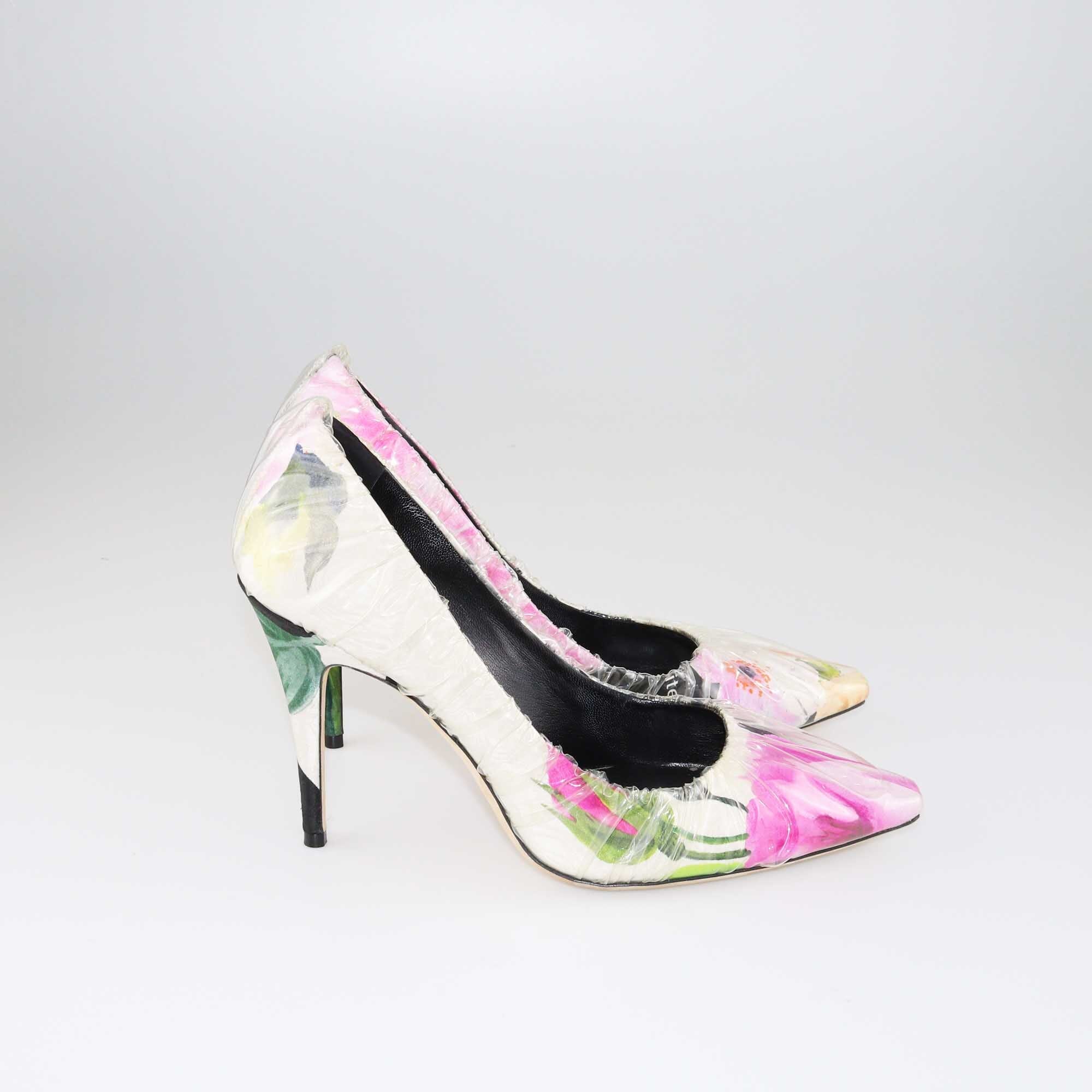 Off-White x Jimmy Choo Multicolor Floral Vinyl Anne Pumps Shoes Off-White x Jimmy Choo