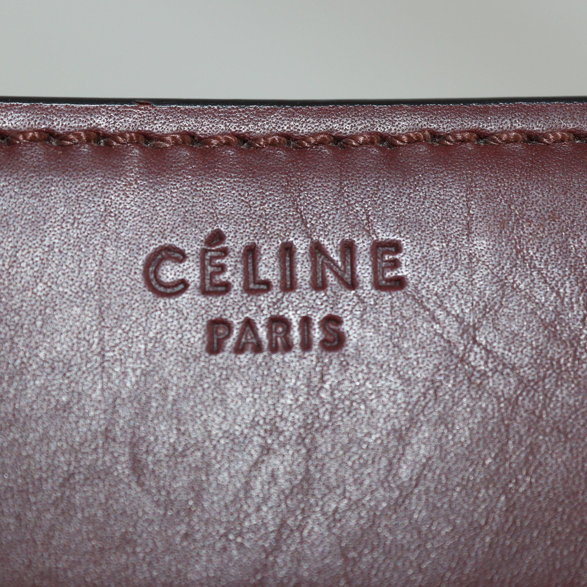 Celine Burgundy Medium Phantom Luggage Tote Womens Celine