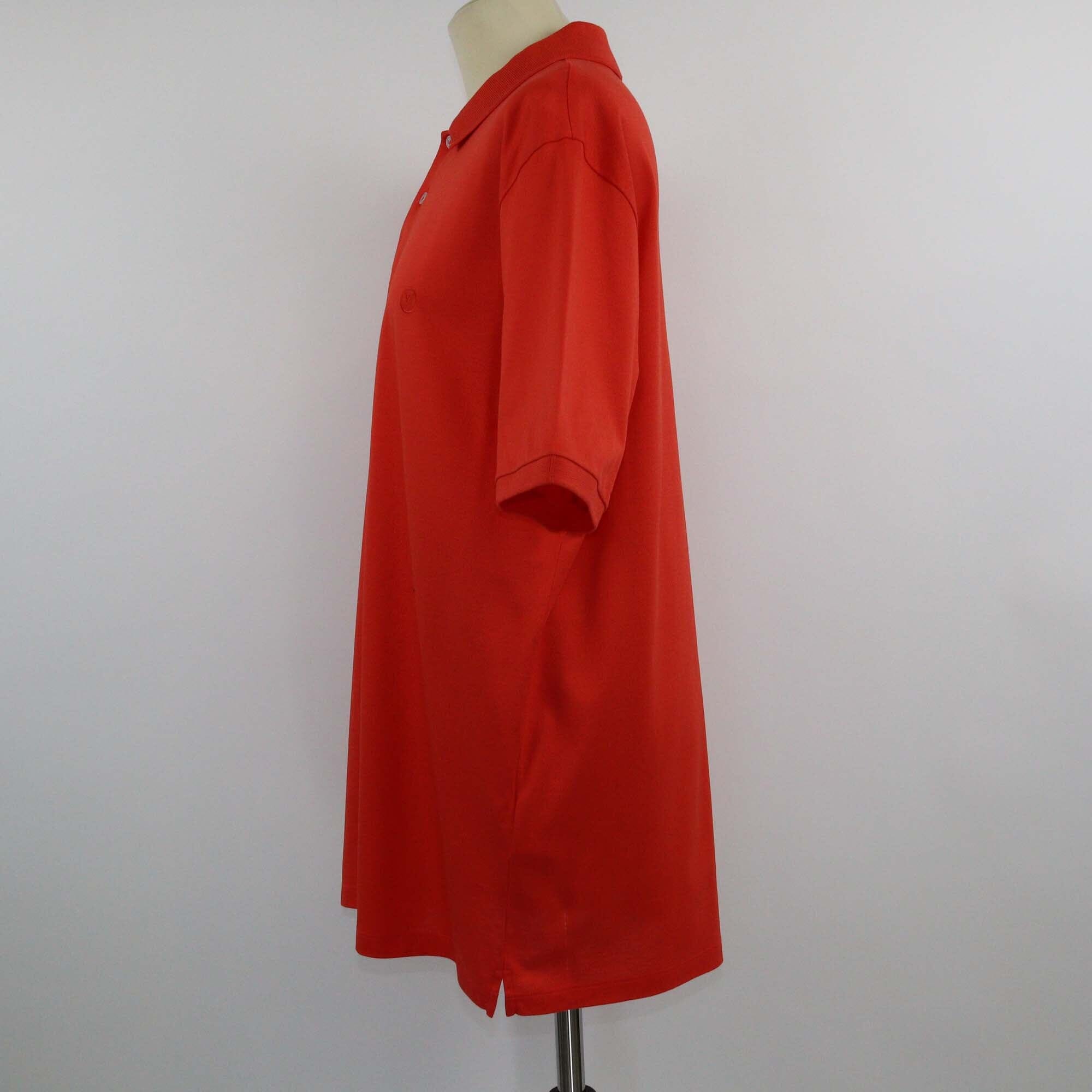 Louis Vuitton Orange Classic Short-Sleeved Pique Polo Shirt Mens Louis Vuitton