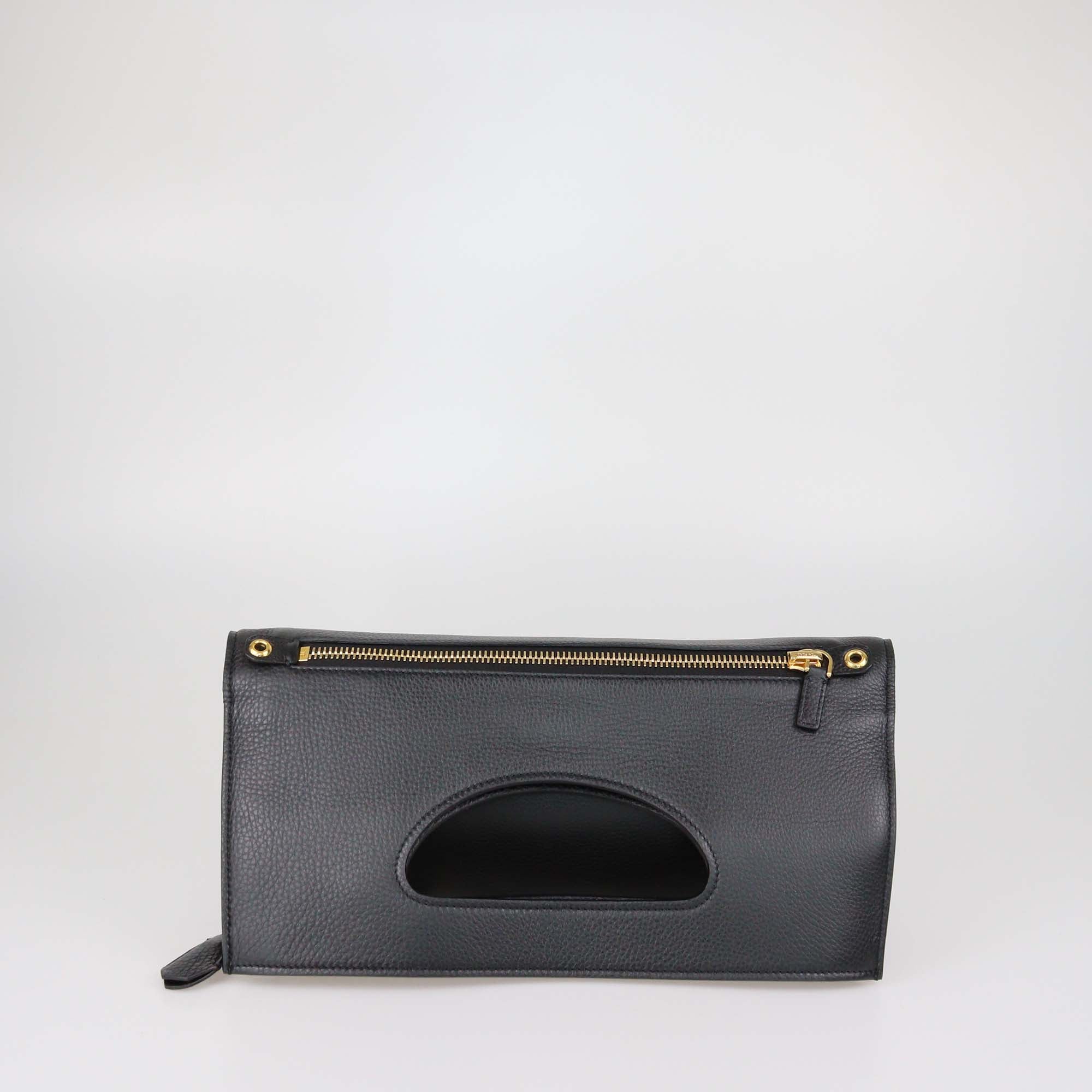 Tom Ford Black Leather Alix Shoulder Bag