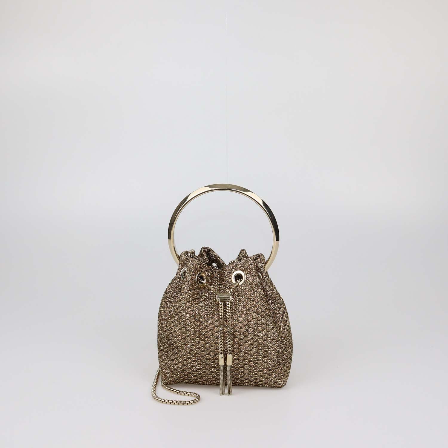 Jimmy Choo Gold Lurex Bon Bon Bag