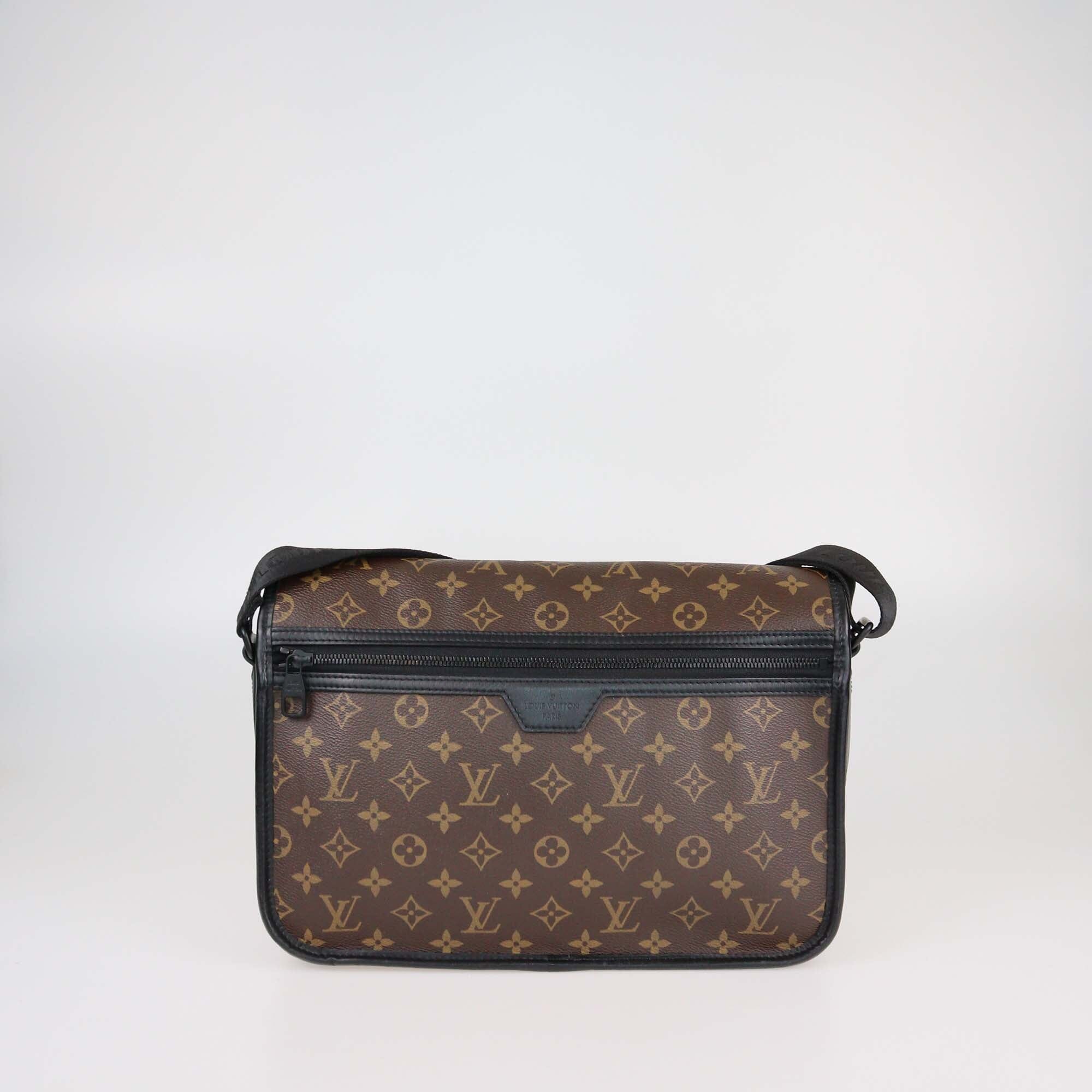 Louis Vuitton Monogram Macassar Canvas Archy MM Messenger Bag Mens Louis Vuitton