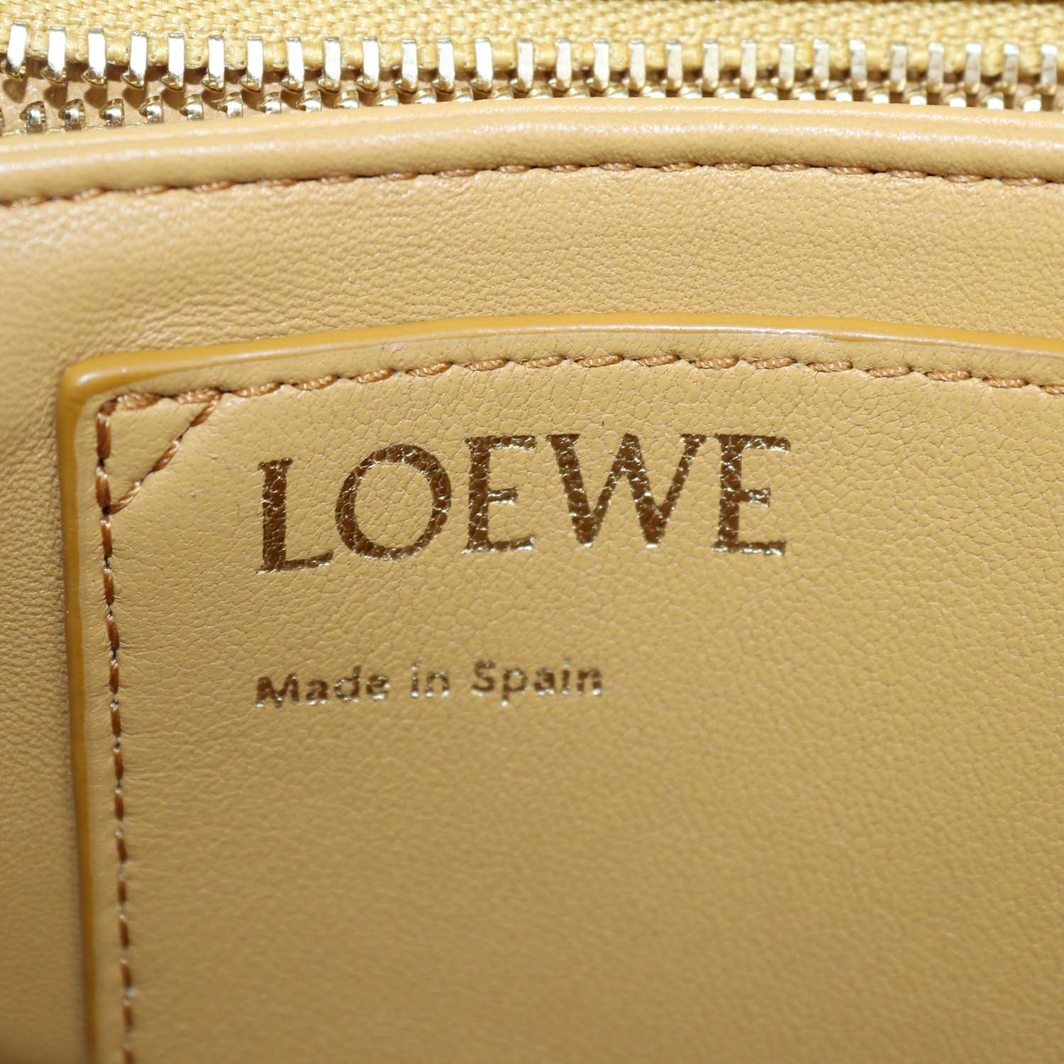 Loewe Tan Leather Goya Puffer Shoulder Bag