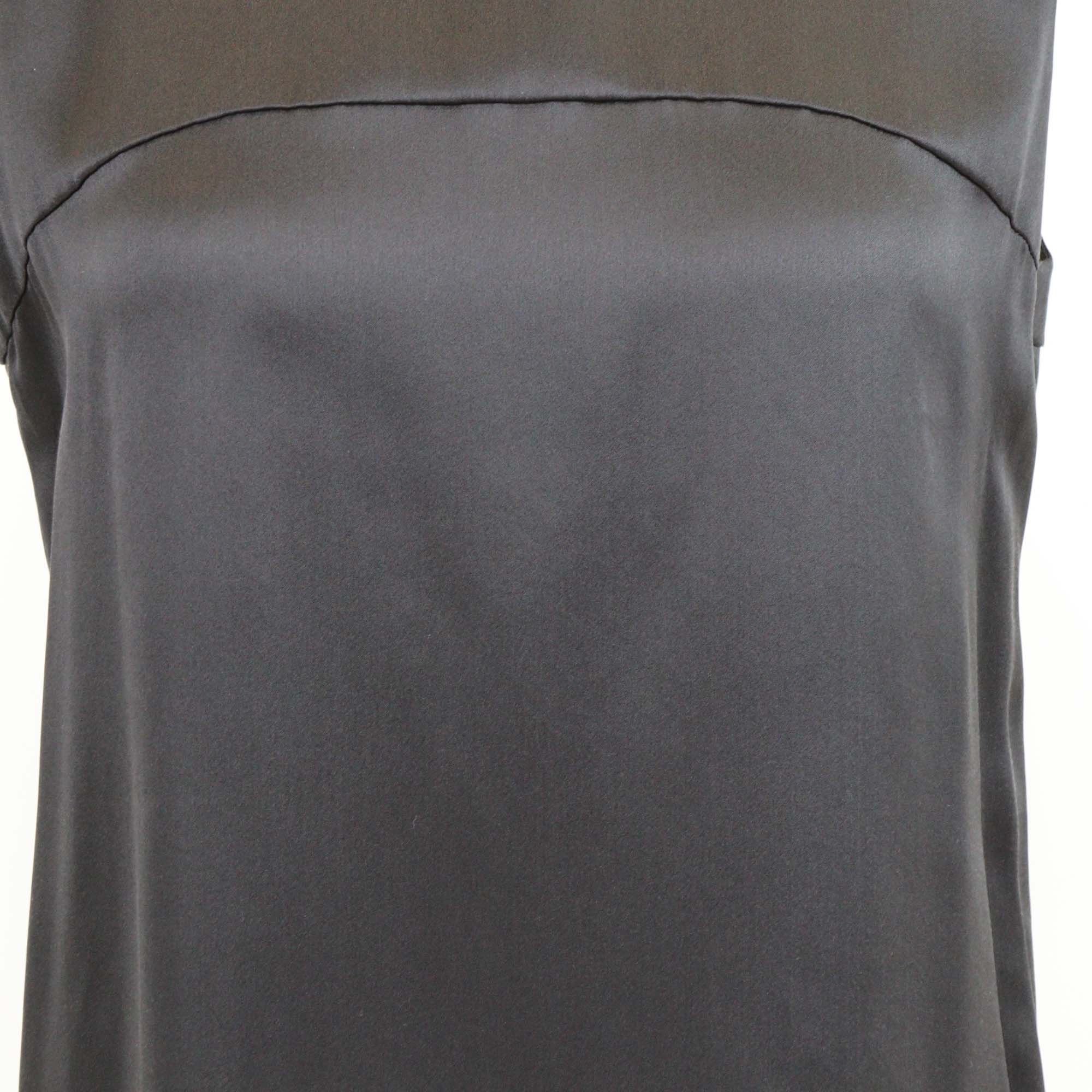 Chanel Black Silk Sleeveless Tunic Top