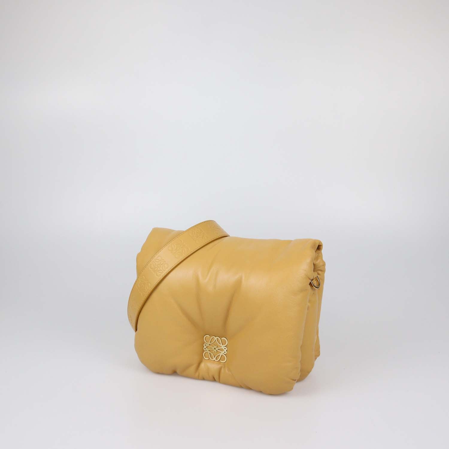 Loewe Tan Leather Goya Puffer Shoulder Bag