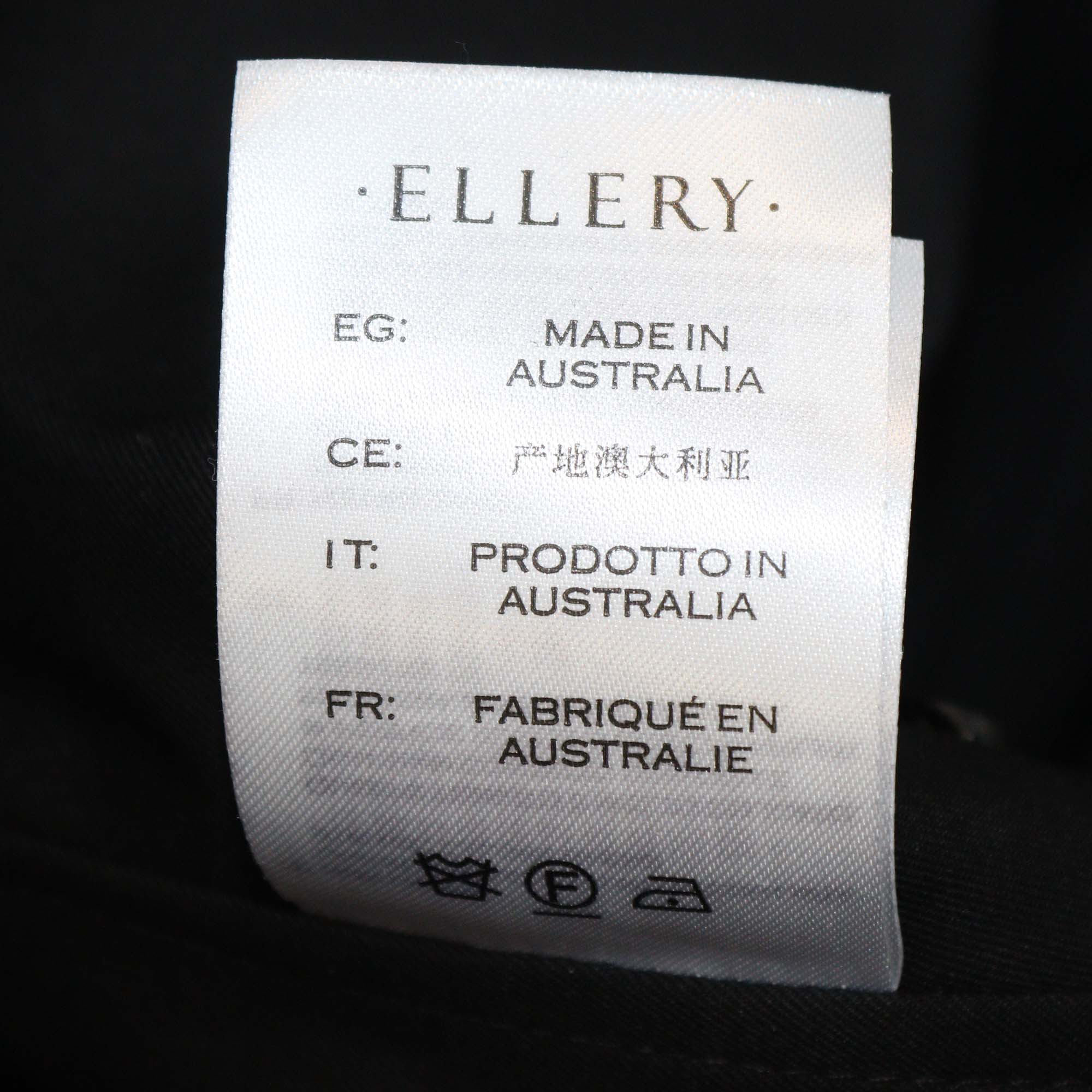 Ellery Black Cotton Off Shoulder Puff Sleeves Countess Shaped Corset Top