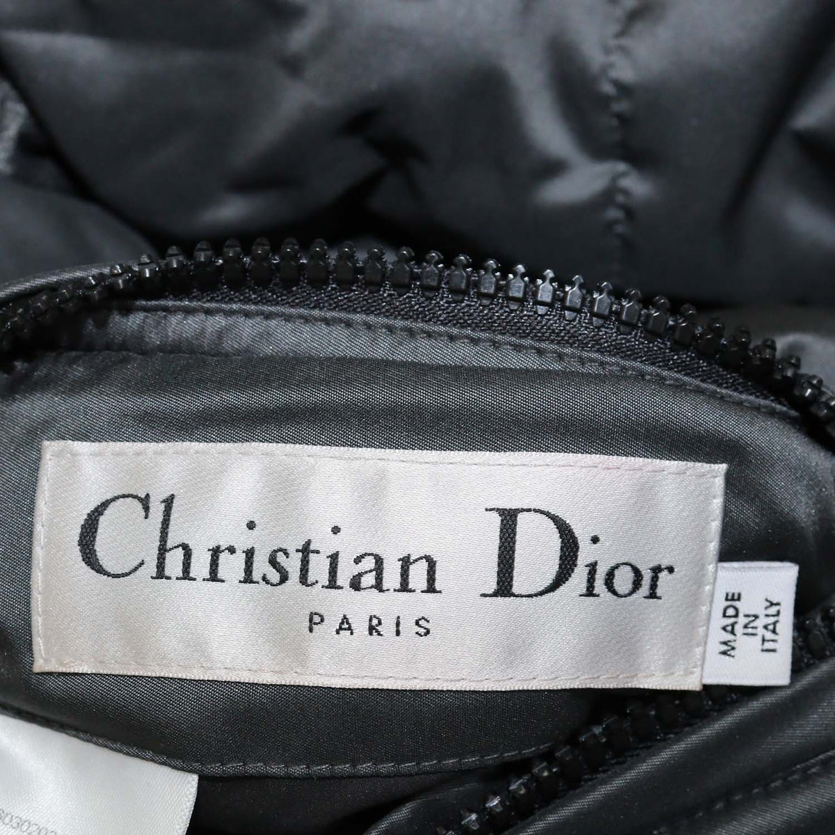 Christian Dior Grey Oblique Polyester Puffer Reversible Jacket