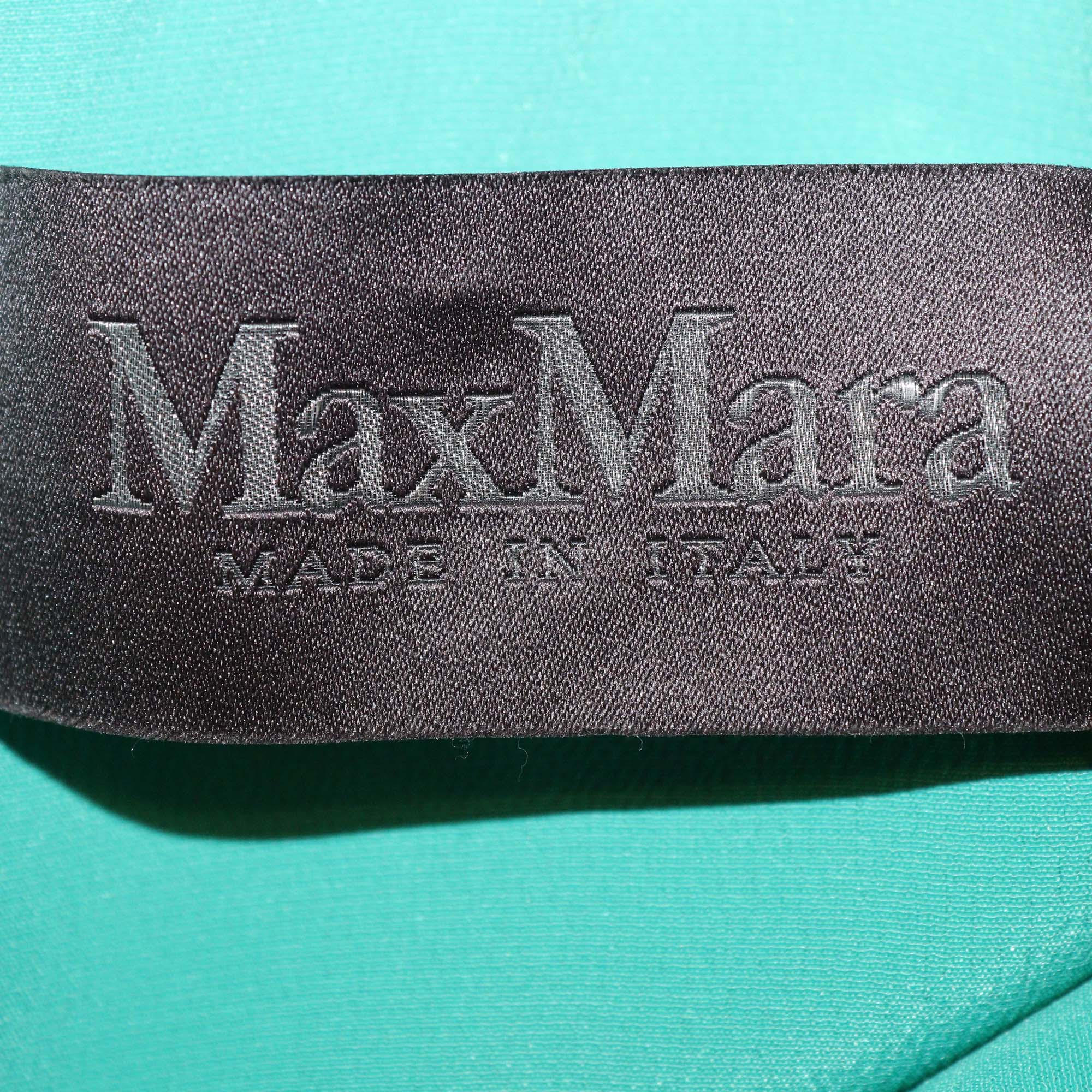 Max Mara Green Triacetate Sleeveless Jumpsuit