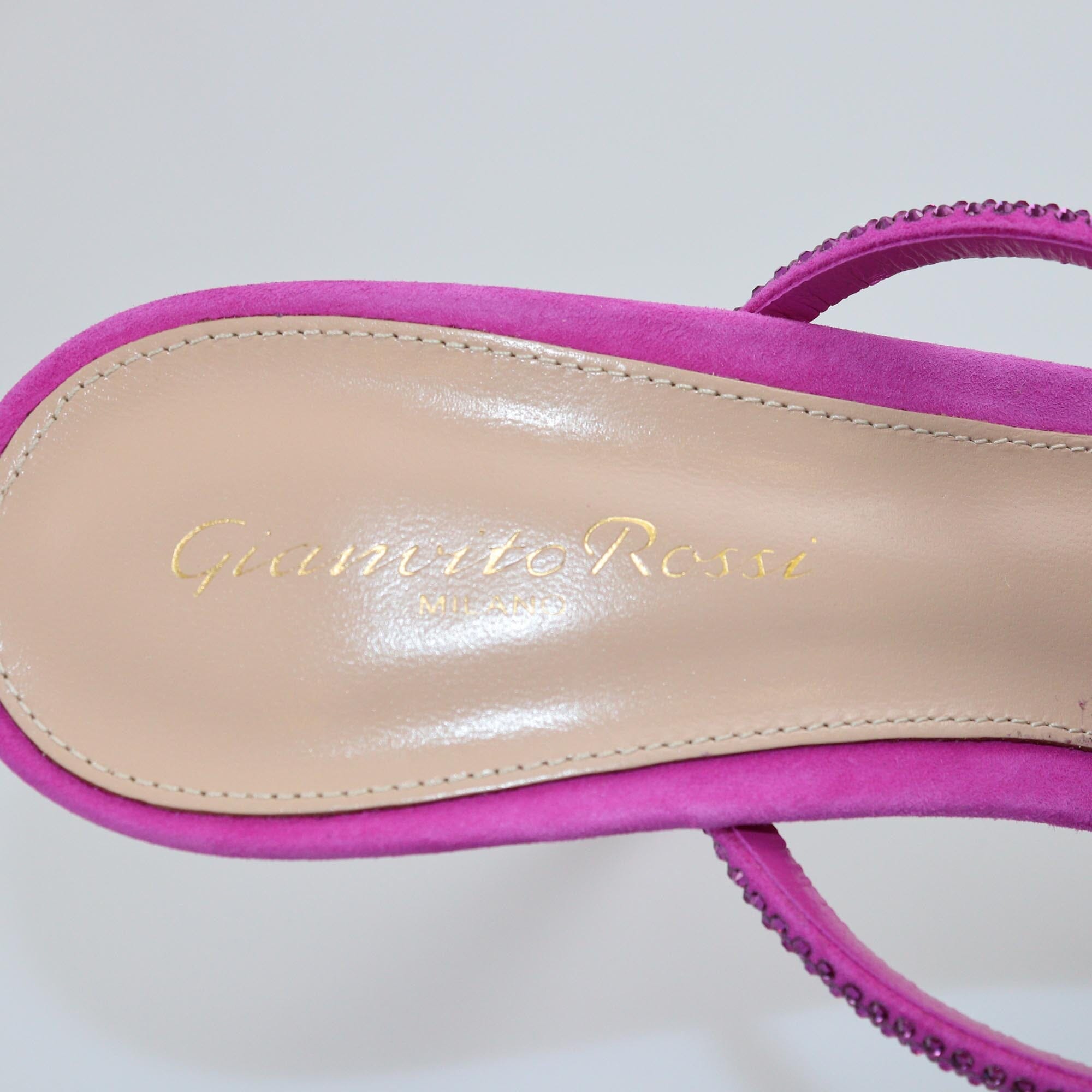 Gianvito Rossi Fuchsia Cannes Platform Mules Womens Gianvito Rossi