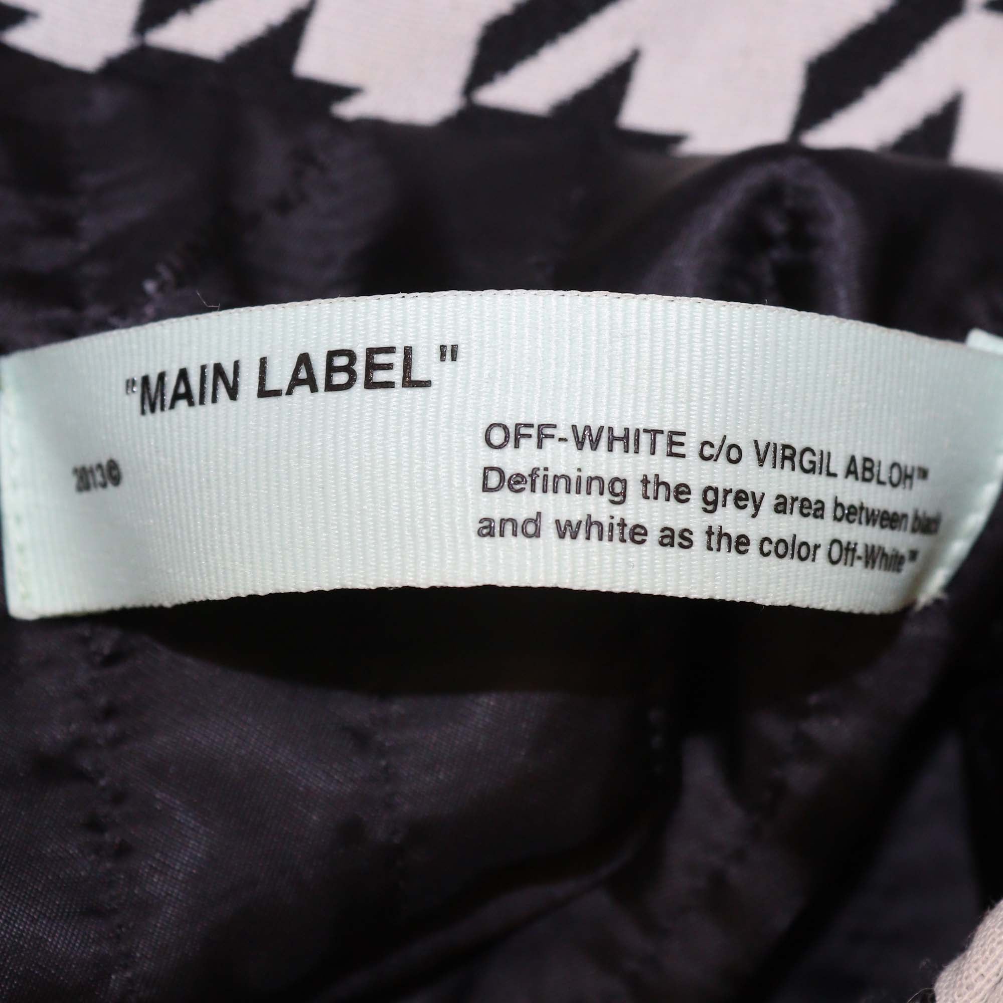 Off-White Black/White Wool Houndstooth Jacket