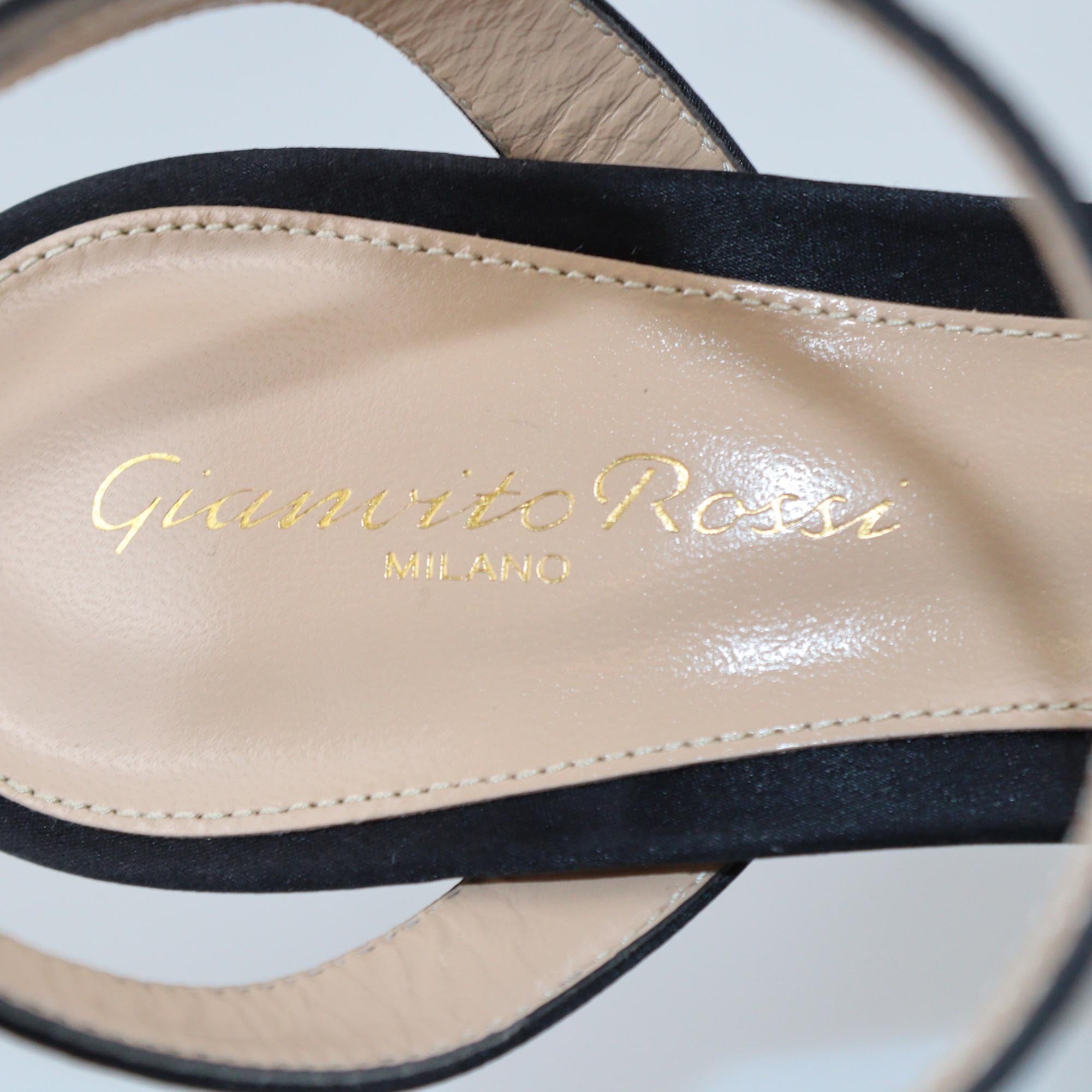 Gianvito Rossi Black Jaipur Ankle Strap Pumps Womens Gianvito Rossi