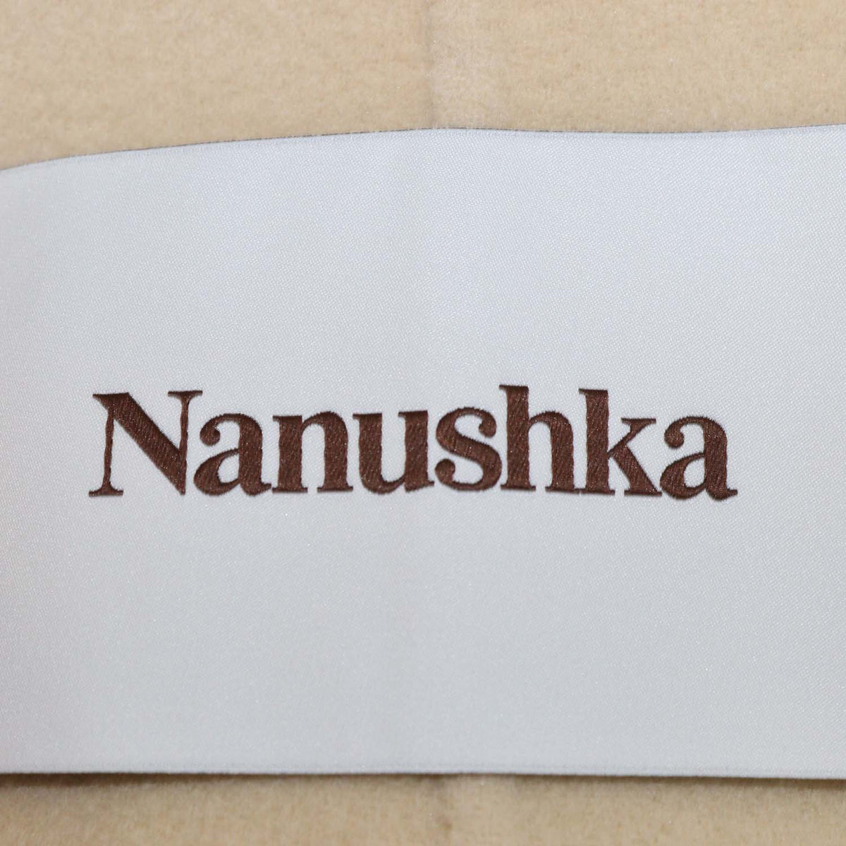Nanushka Sea Cream Wool and Silk Boxy Oversized Blazer