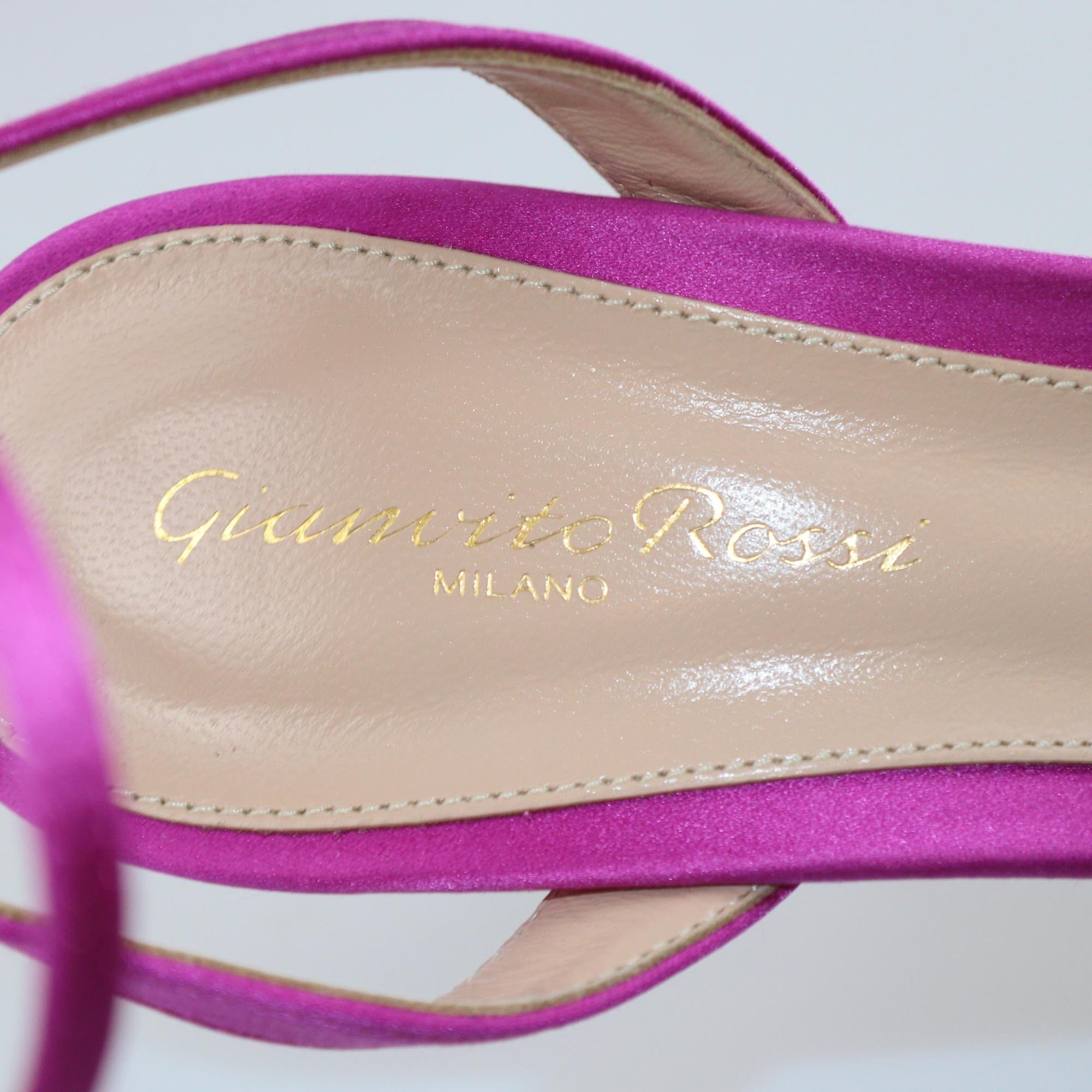 Gianvito Rossi Fuchsia Jaipur Ankle Strap Pumps Womens Gianvito Rossi