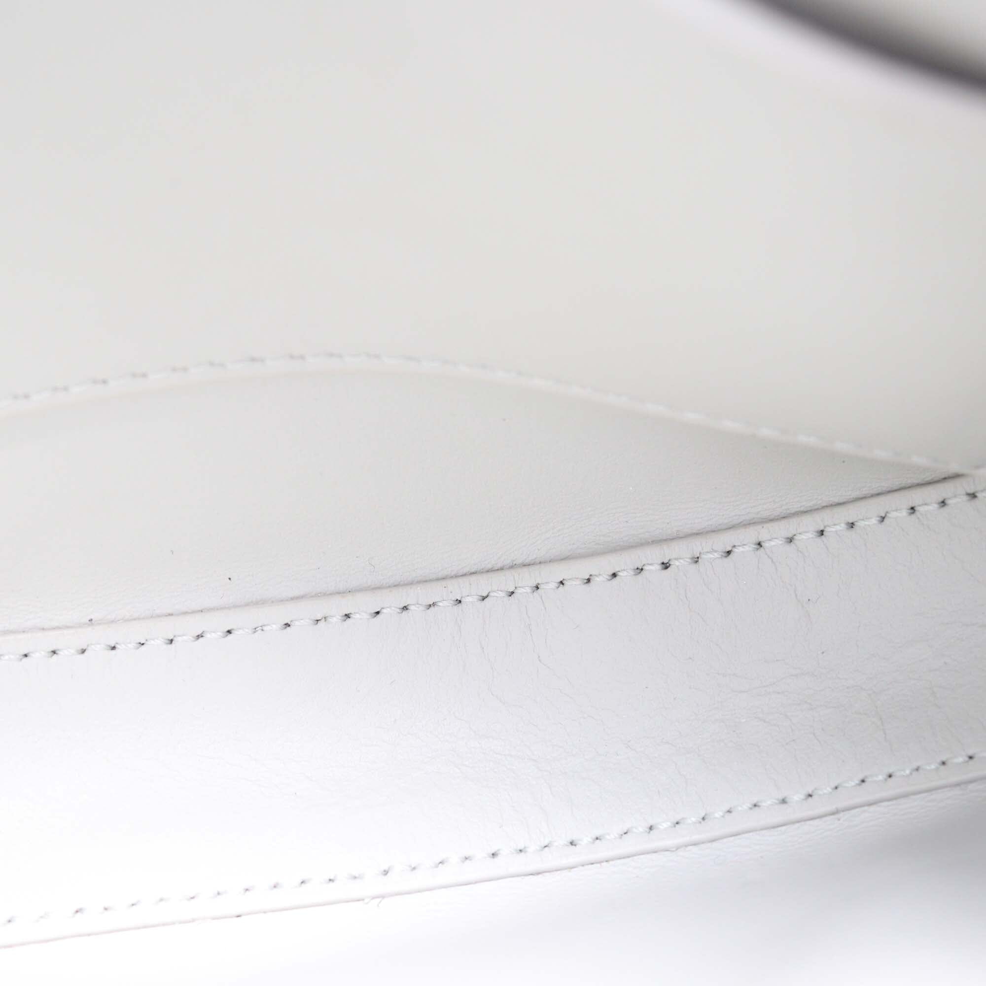 Bottega Veneta Gray/Cream Intrecciato Mini Sunrise Shoulder Bag Womens Bottega Veneta