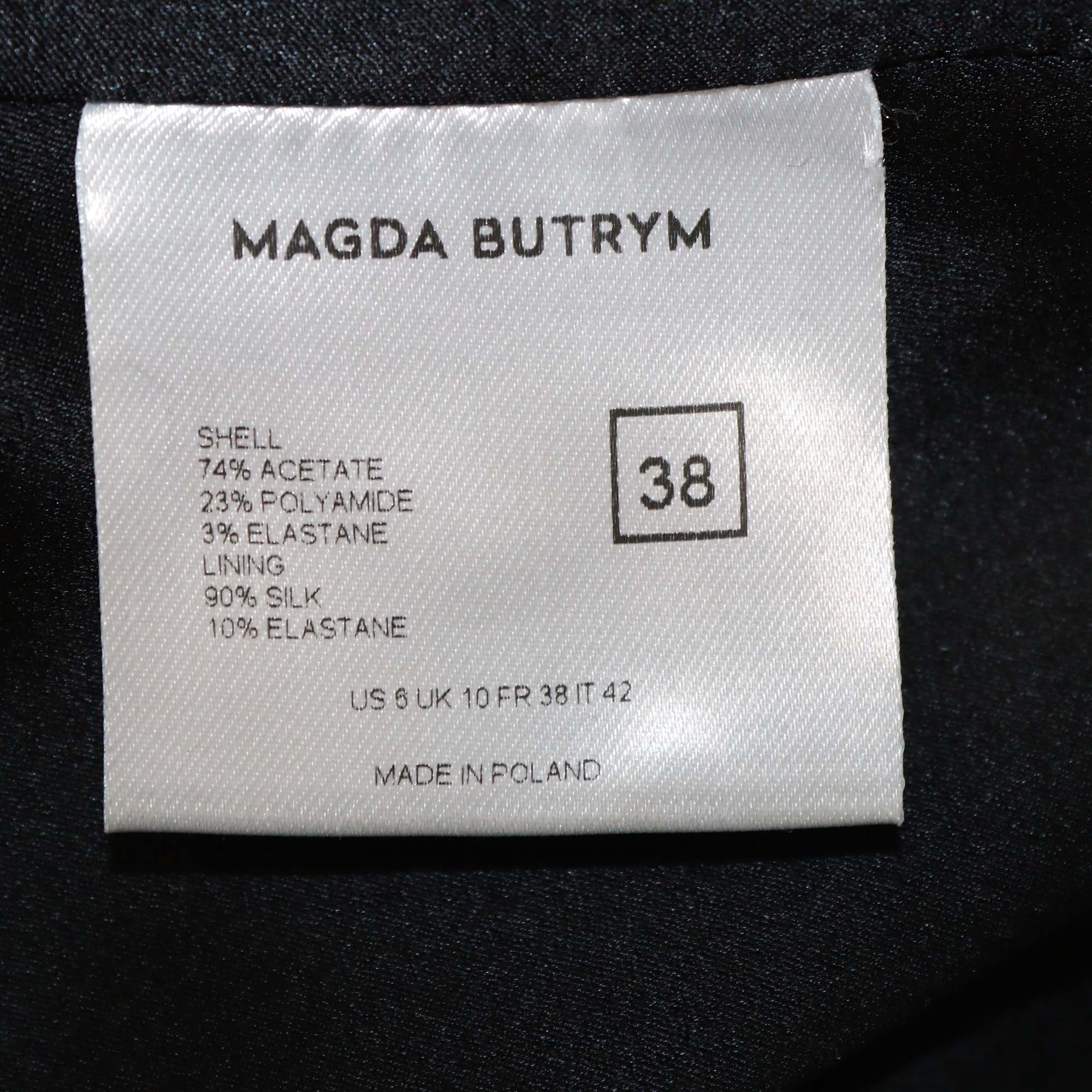 Magda Butrym Black Blend Fabric Bralette Top