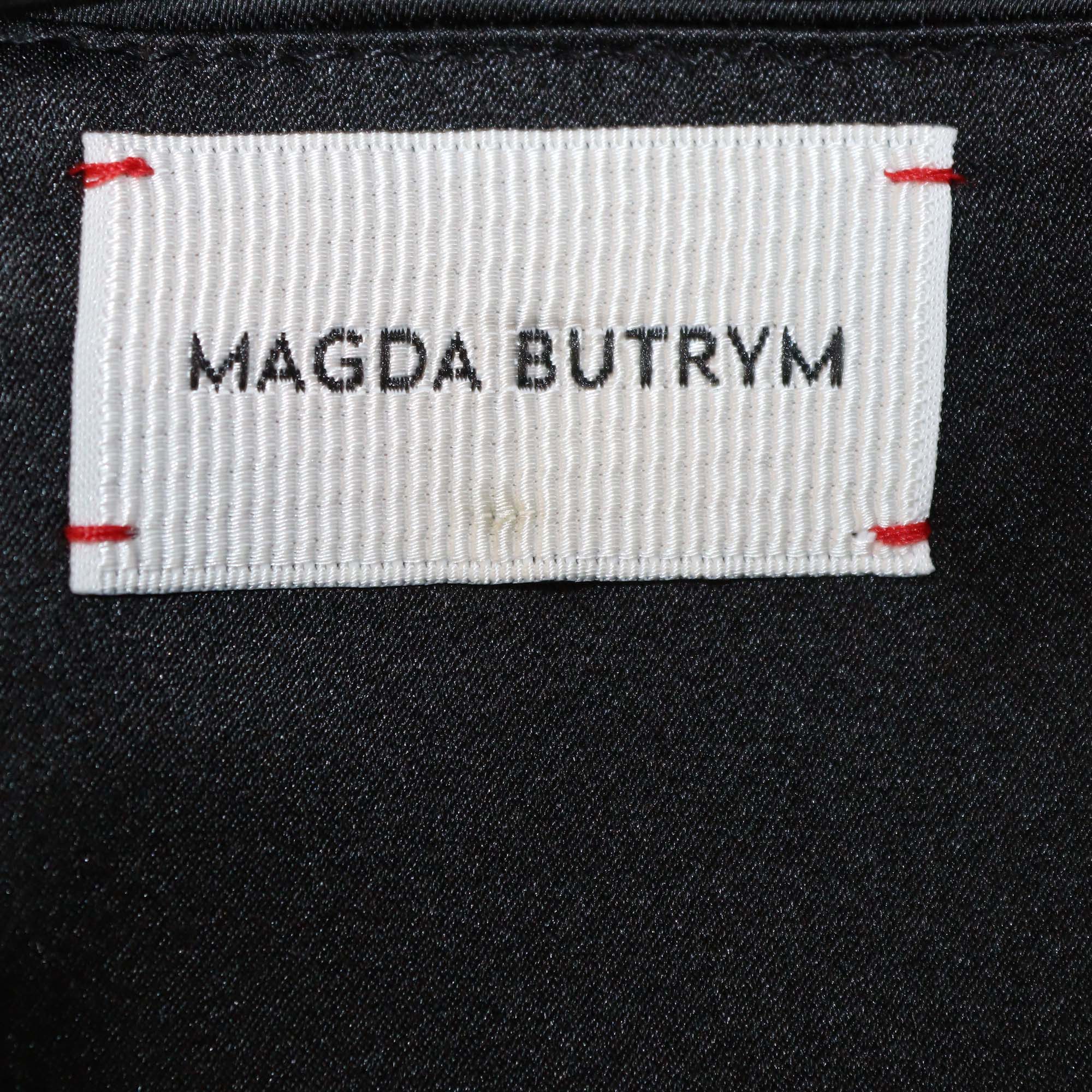 Magda Butrym Black Blend Fabric Bralette Top