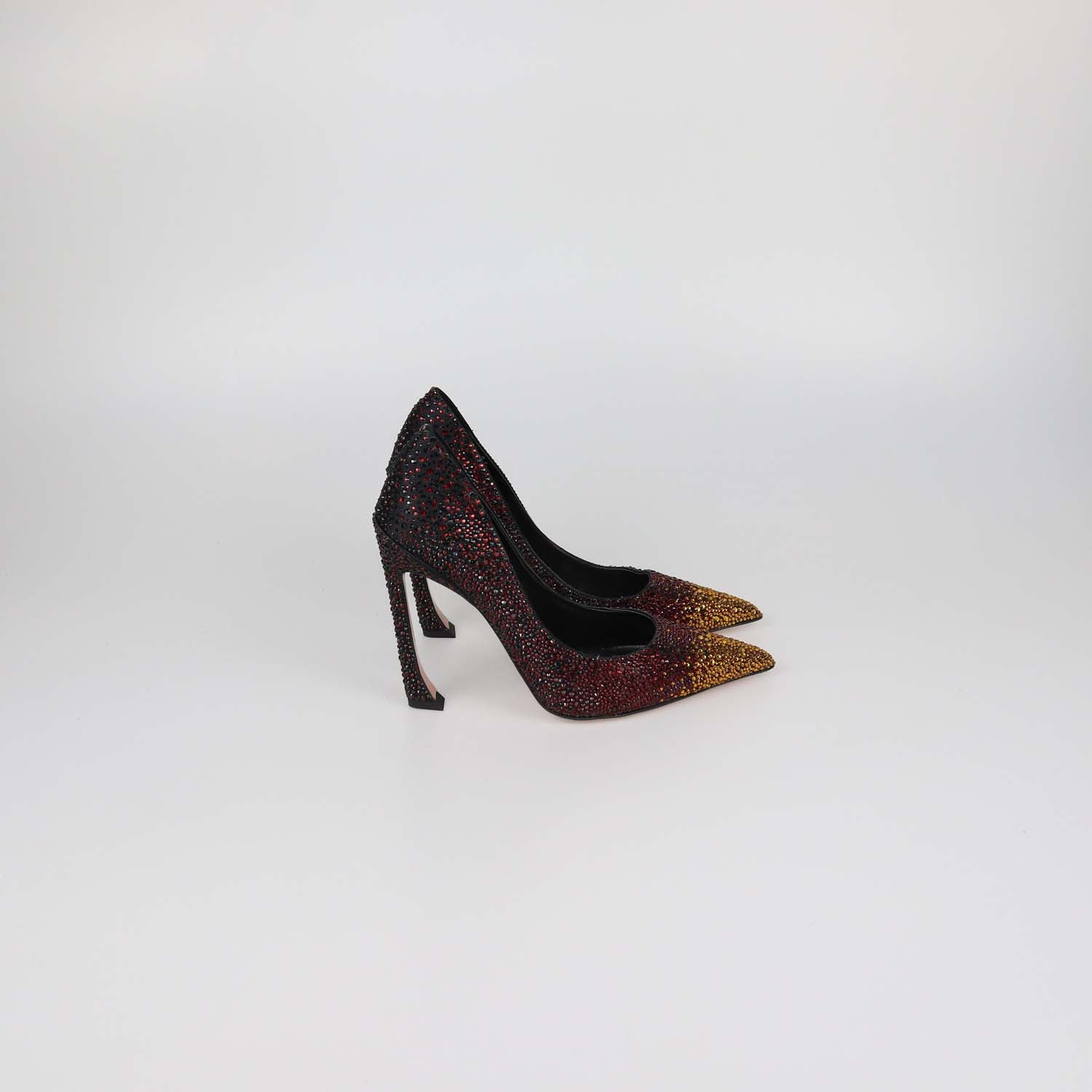 Piferi Red/Yellow Overall Crystal Avangarda Pumps