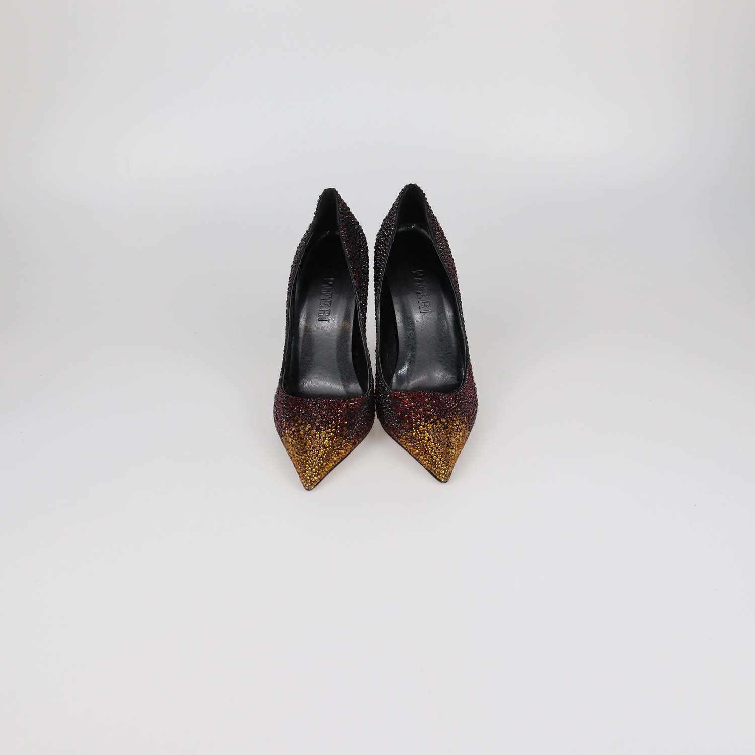 Piferi Red/Yellow Overall Crystal Avangarda Pumps