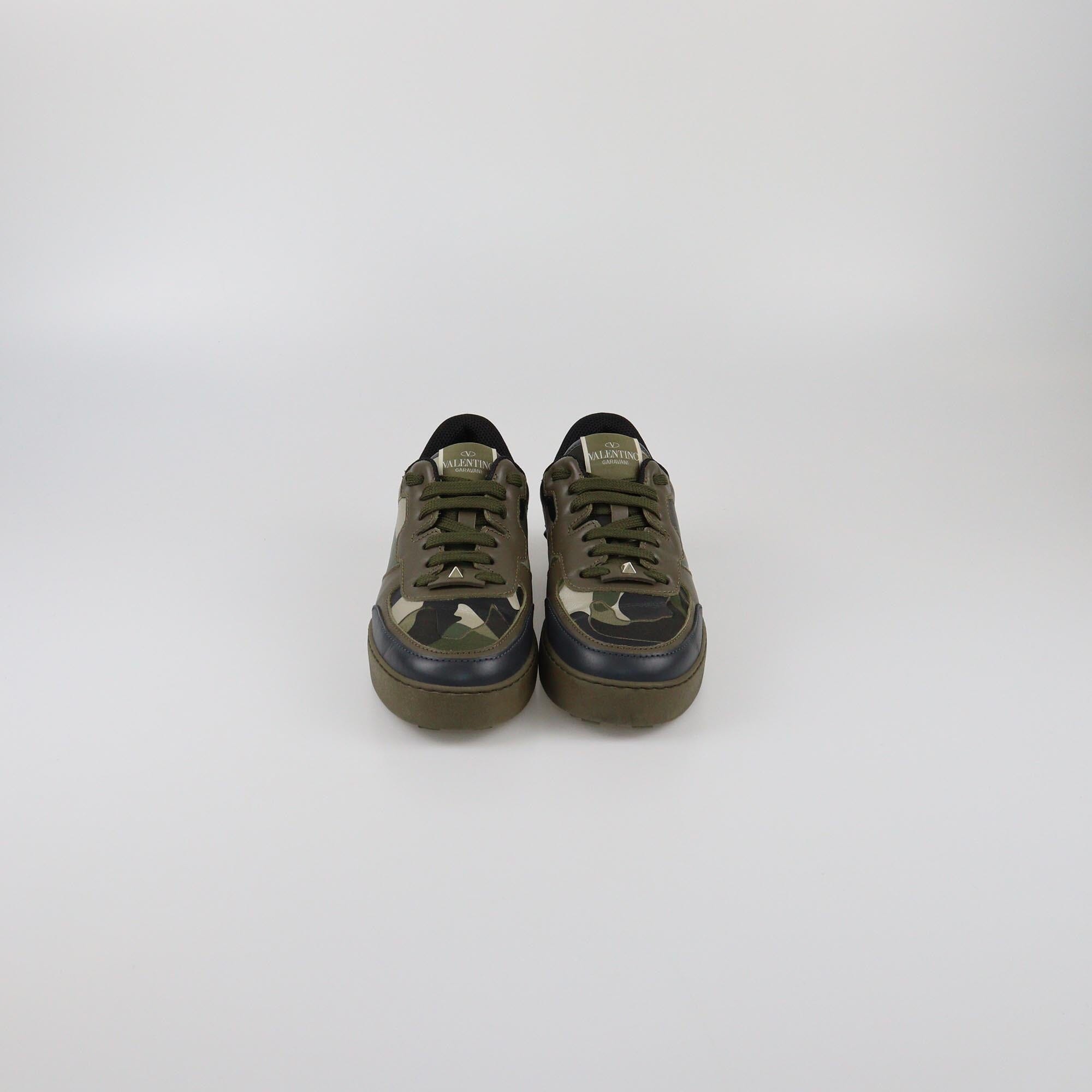 Valentino Olive Green Rockrunner Camouflage Sneaker Womens Valentino
