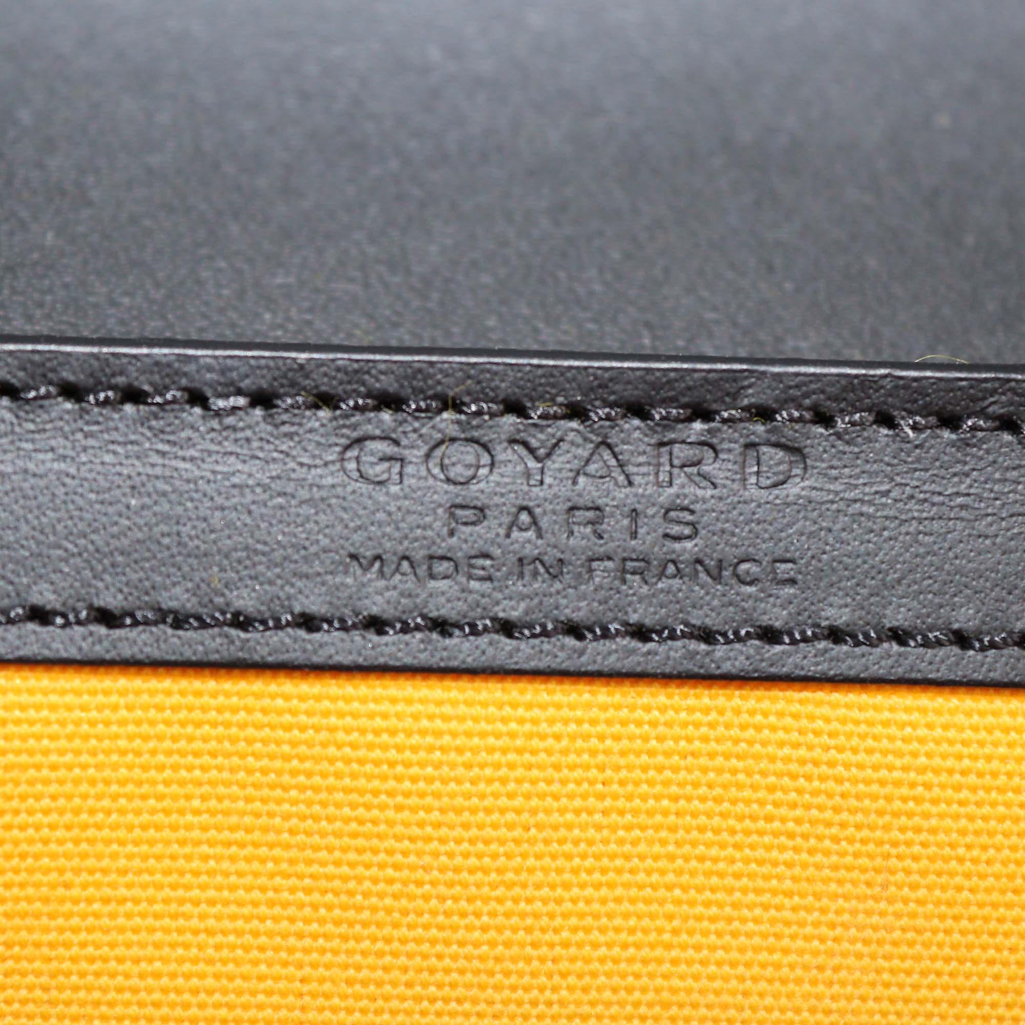 Goyard Black Goyardine Canvas Letters Camouflage Mini Saigon Top Handle Bag