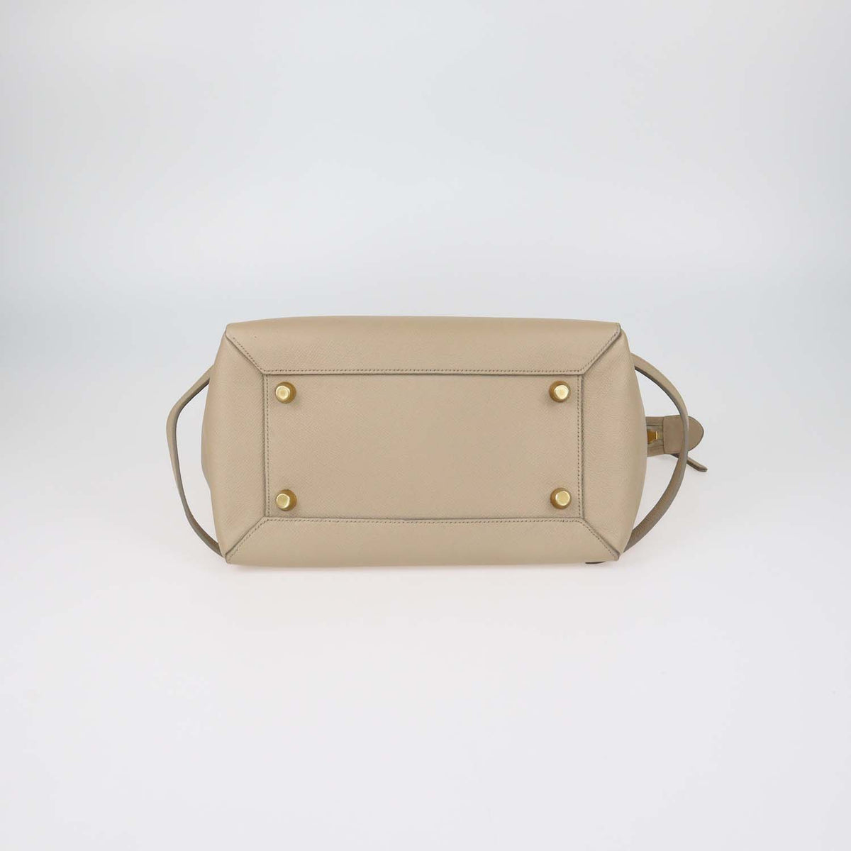 Celine Beige Leather Mini Belt Bag