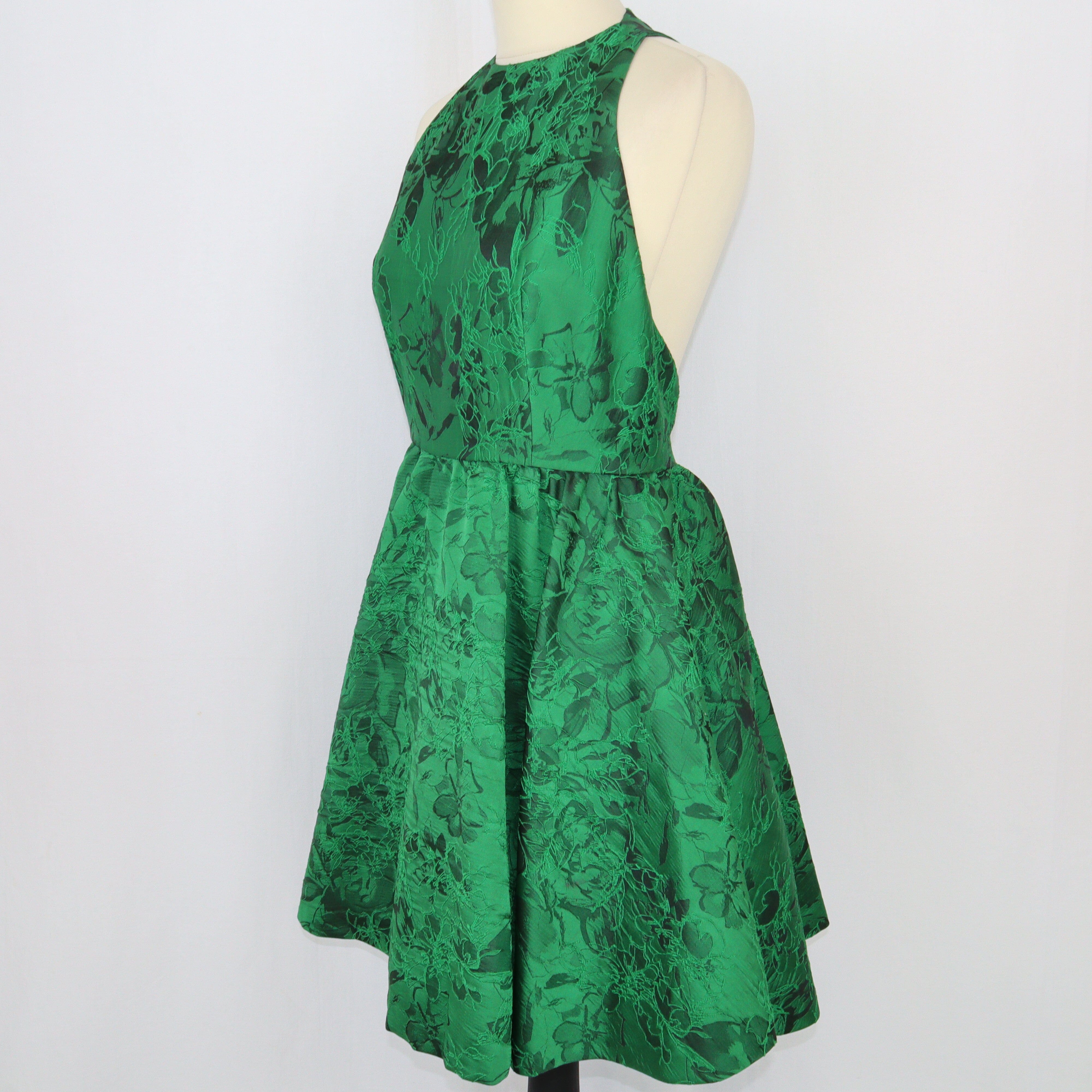 Green Open Back Sleeveless Dress Clothing Alice + Olivia 