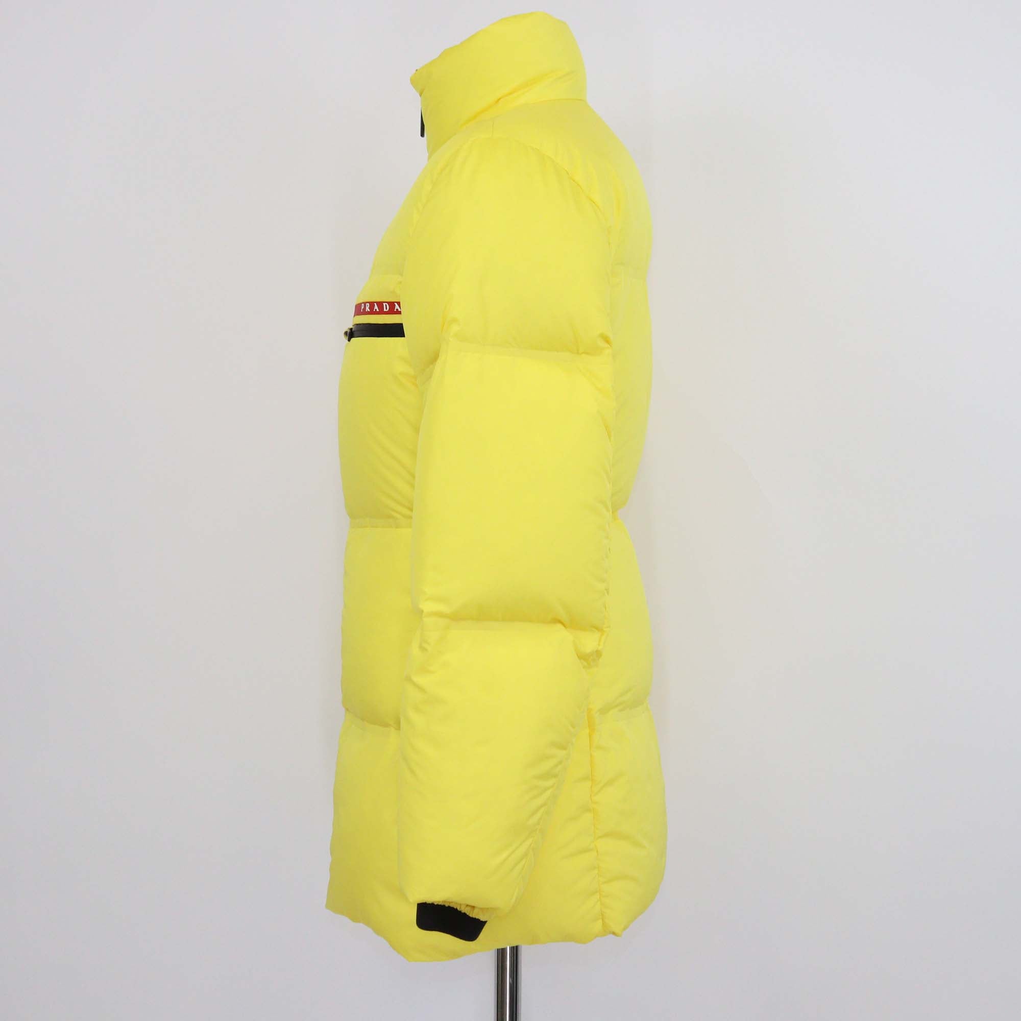 Prada Sport Yellow Polyester Puffer Down Jacket