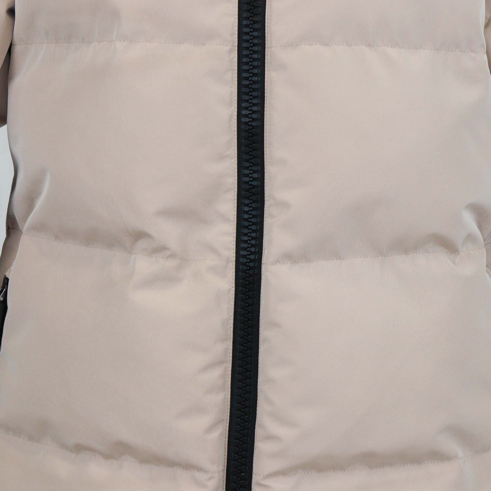 Christian Dior Nude Polyester Taffeta Dior Alps Belted Puffer Jacket