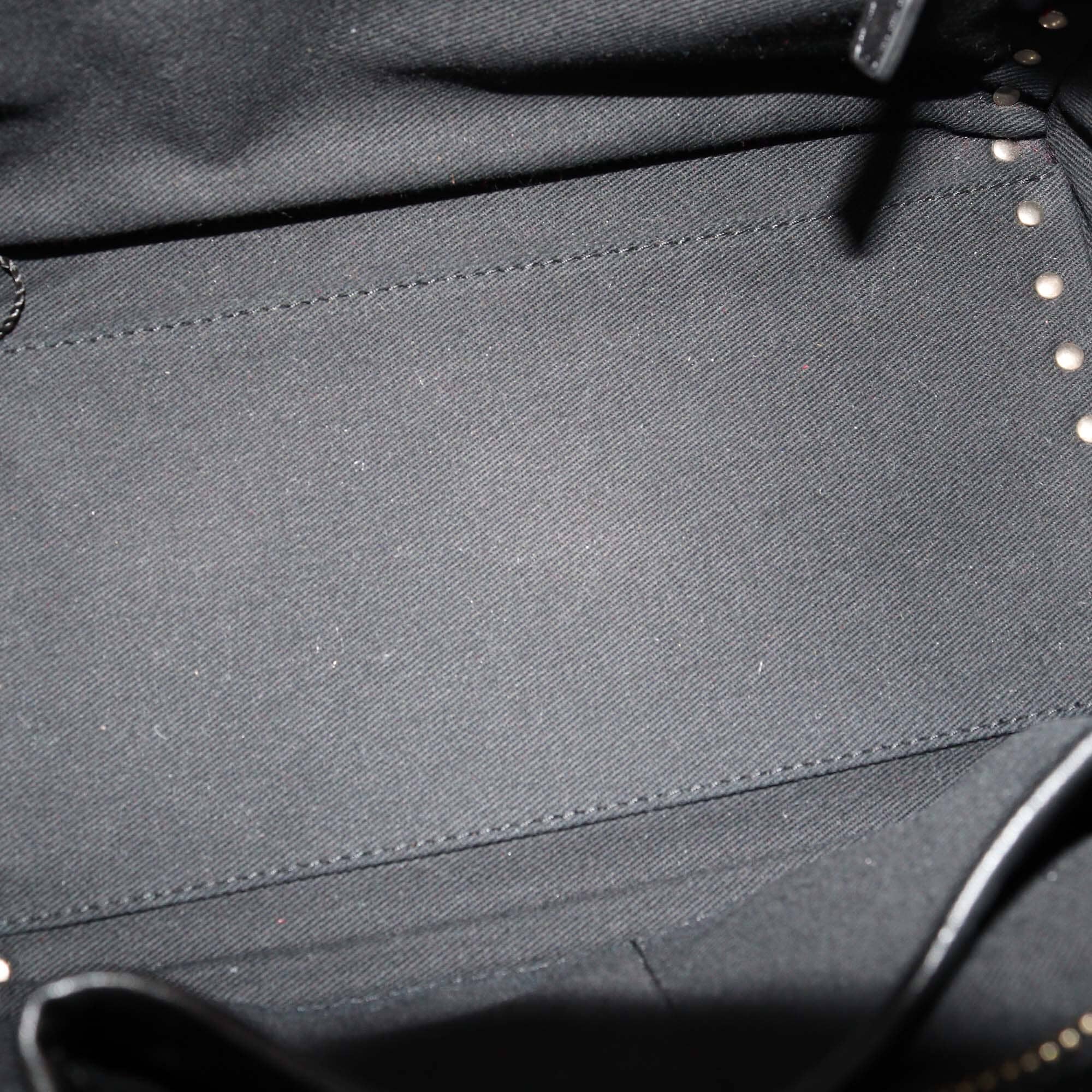 Valentino Black Small Rockstud Trapeze Top Handle Bag Womens Valentino