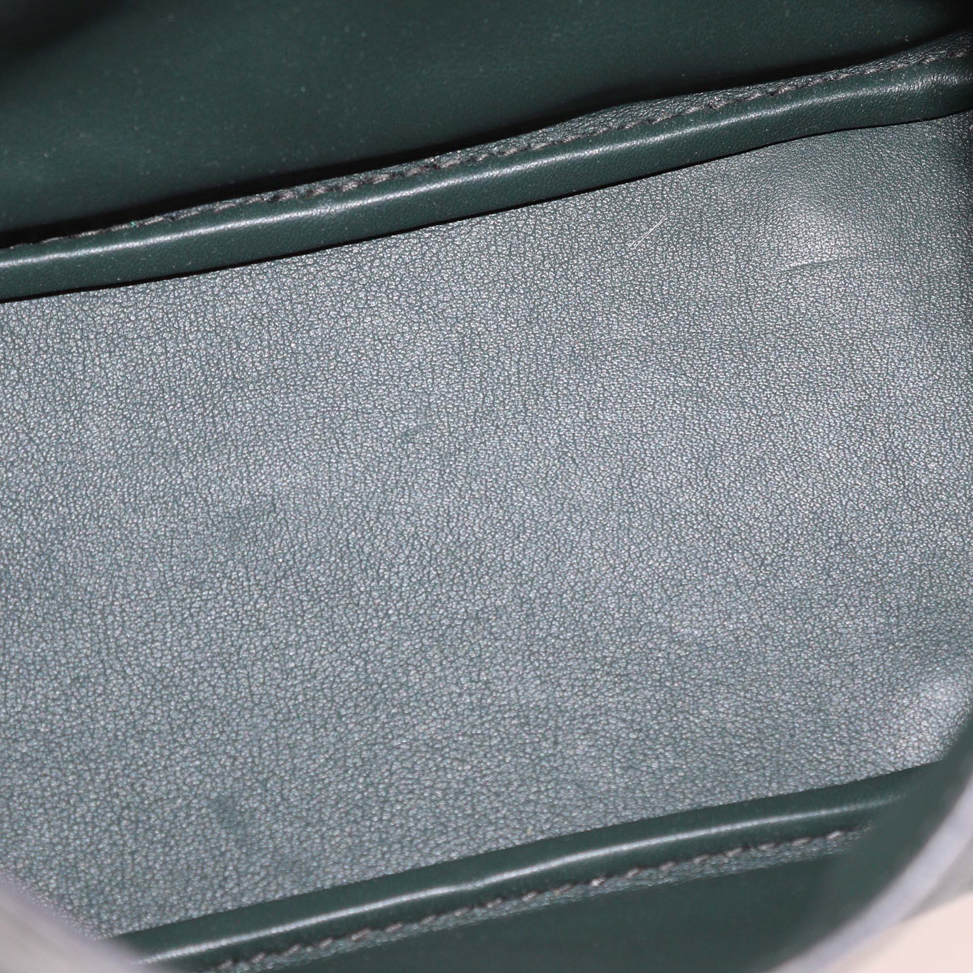 Hermes Vert Cypress Ostrich Mini Lndy Bag