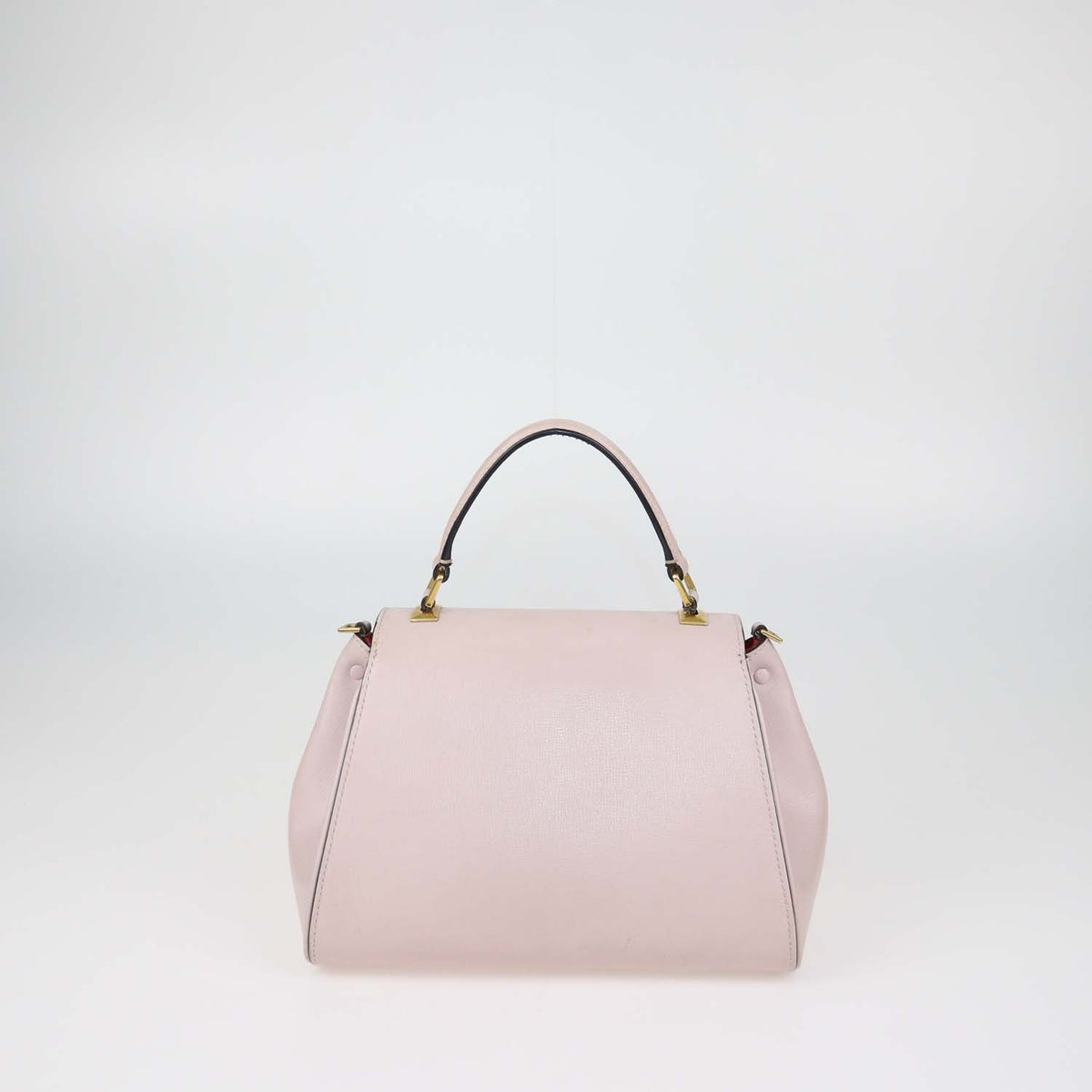 Valentino Light Pink Leather Small Alcove Top Handle Bag