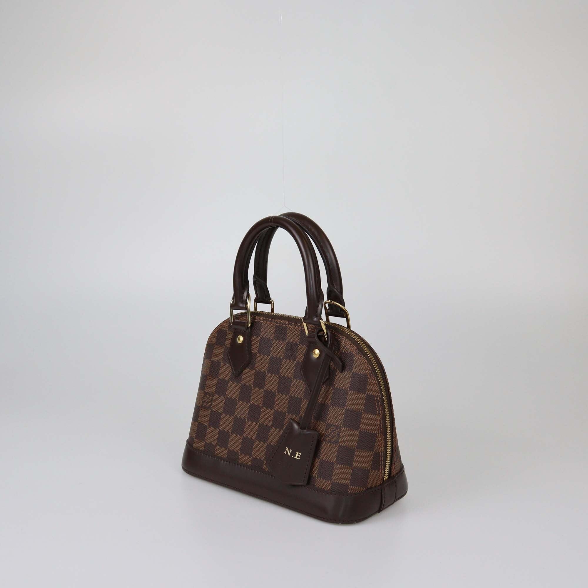 Louis Vuitton Damier Ebene Alma BB Bag Womens Louis Vuitton