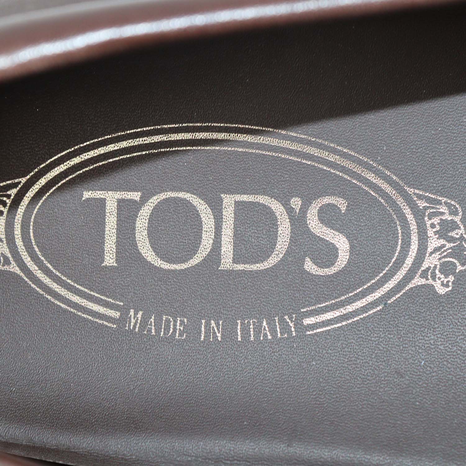 Tod's Dark Brown Leather Slip On Loafers