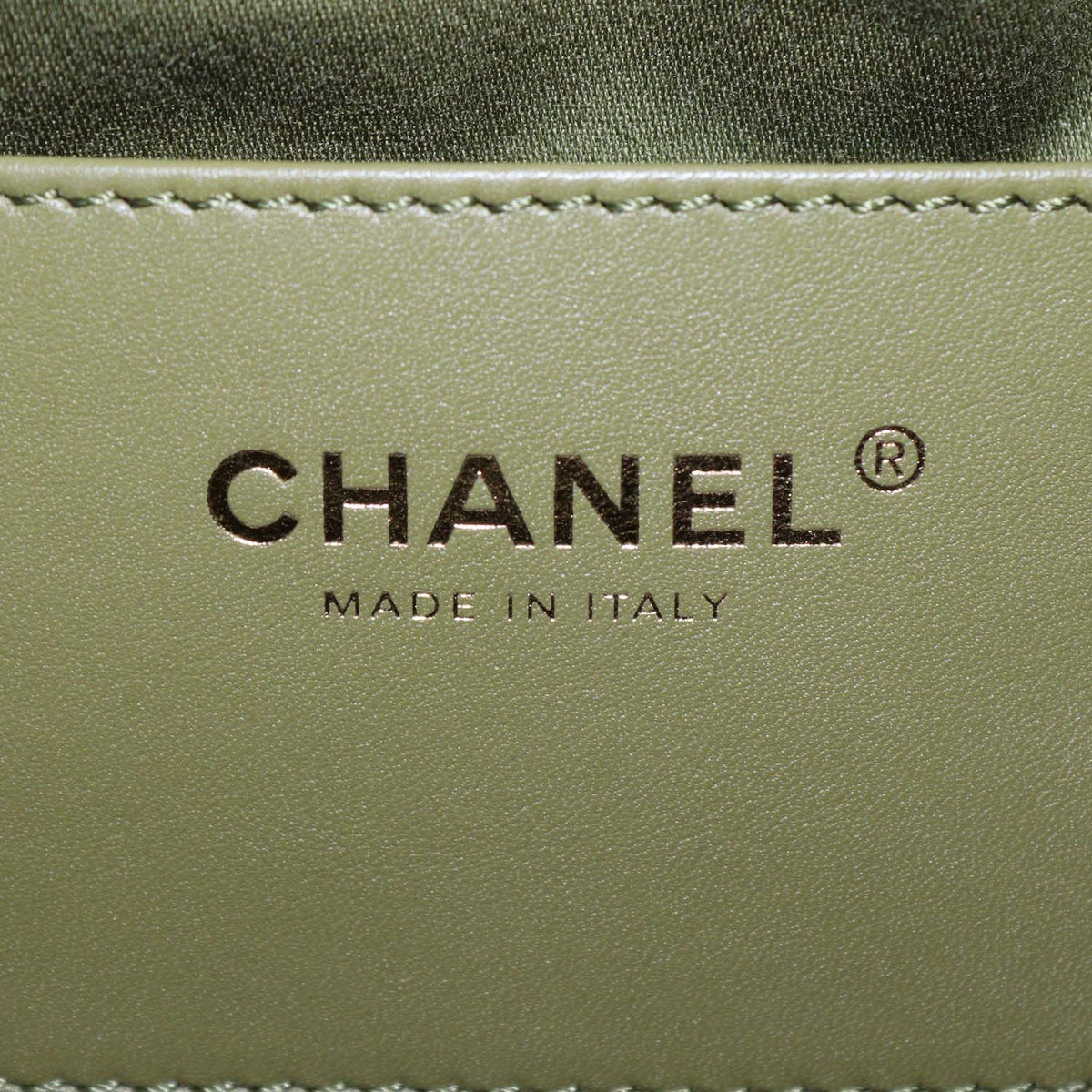 Chanel Khaki Quilted Suede Small 25 Hobo
