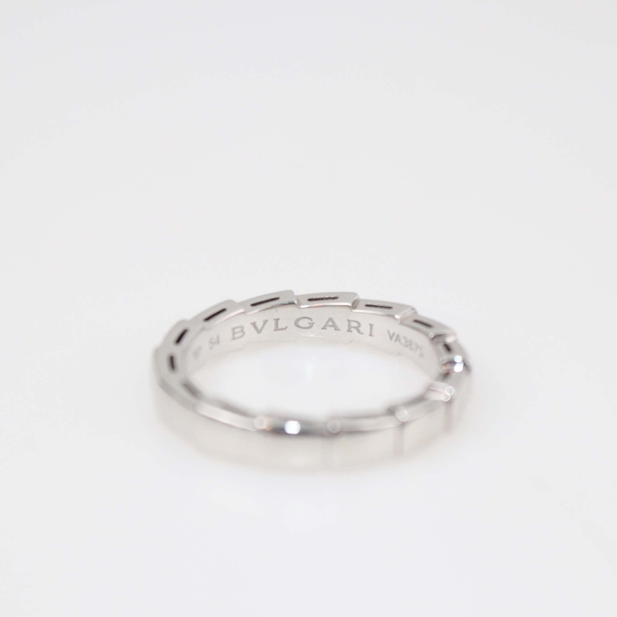 Bvlgari Serpenti Viper 18K White Gold Size 54 Womens Bvlgari
