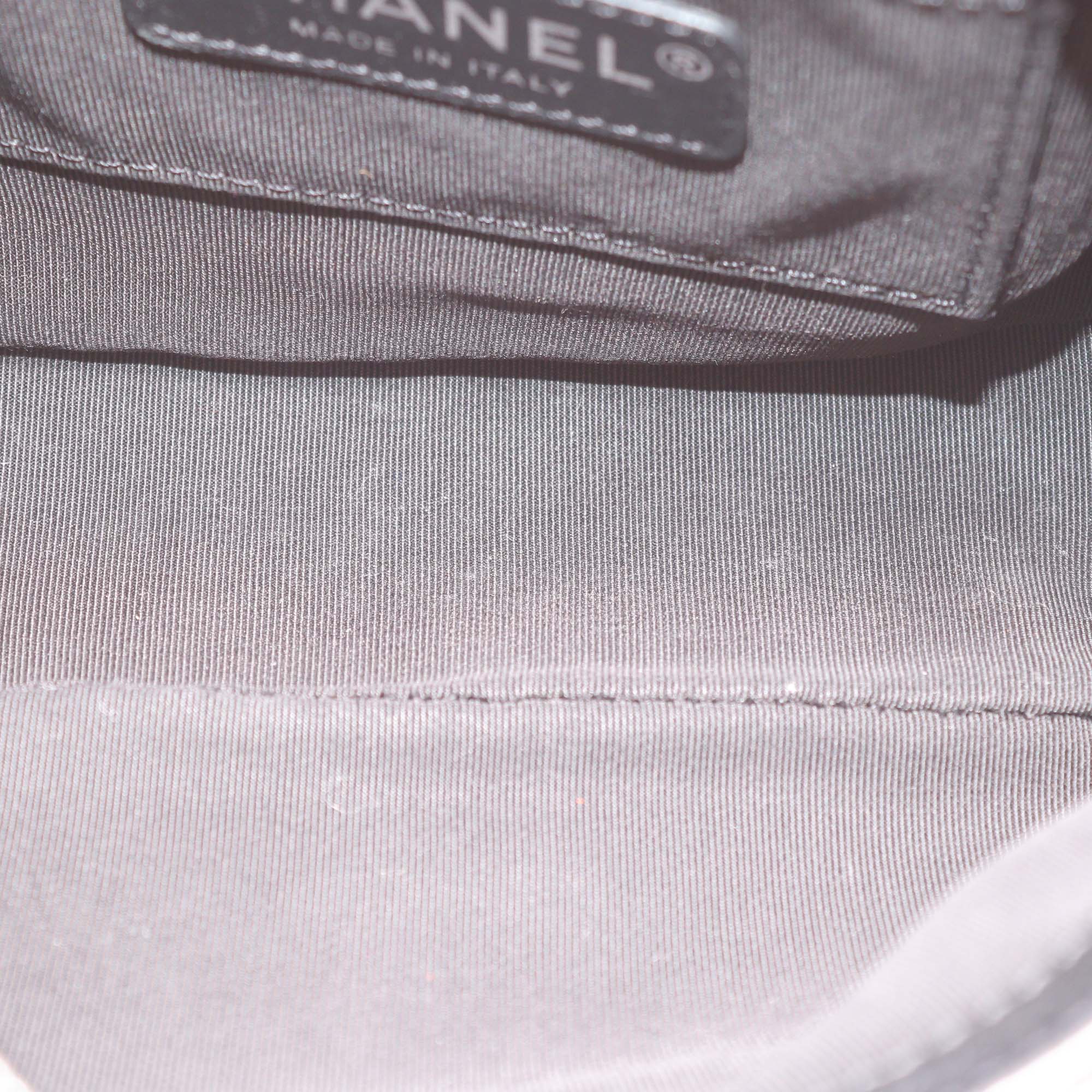 Chanel Black Quilted Caviar Leather Mini Square Flap Crossbody Bag