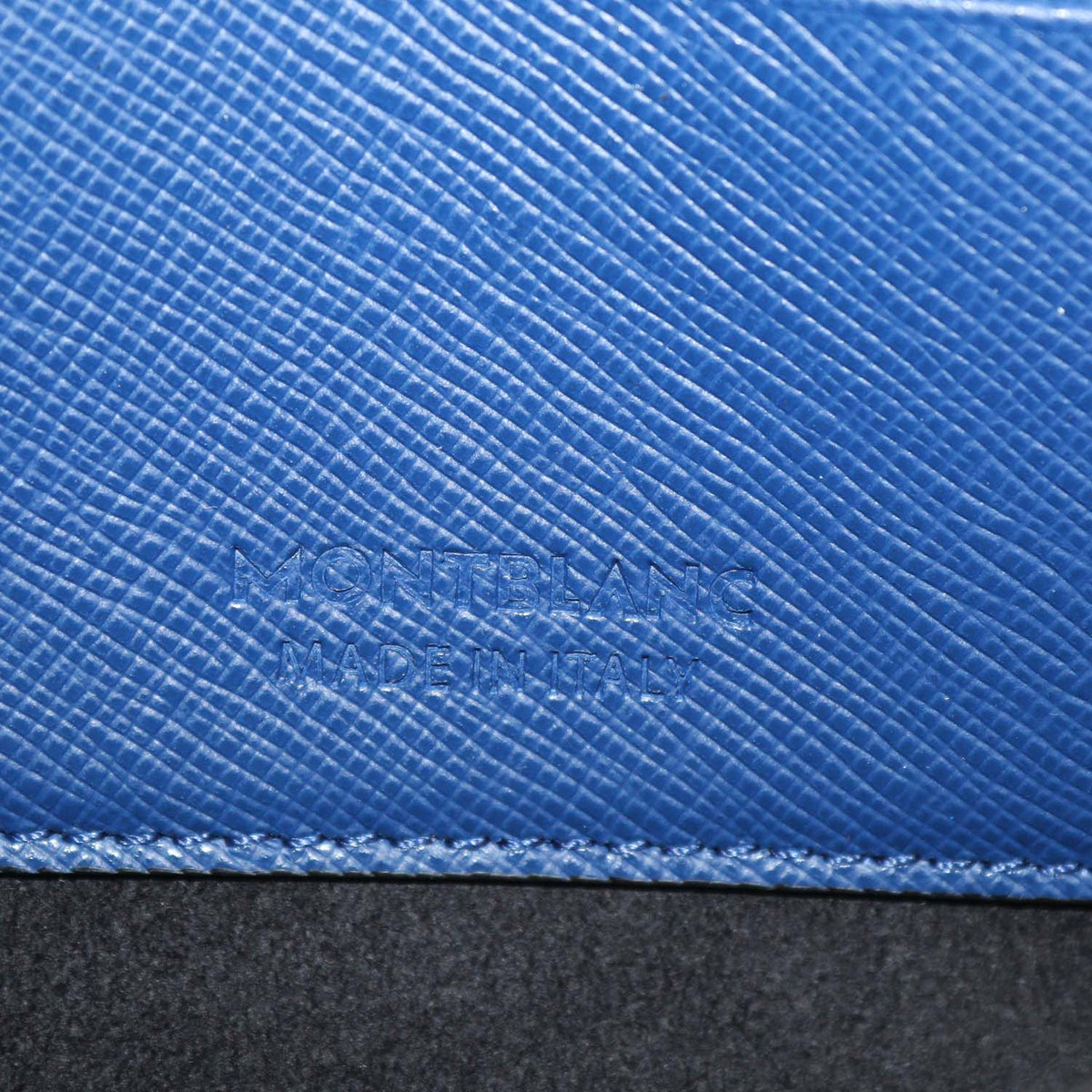 Montblanc Blue Leather Sartorial Phone Pouch