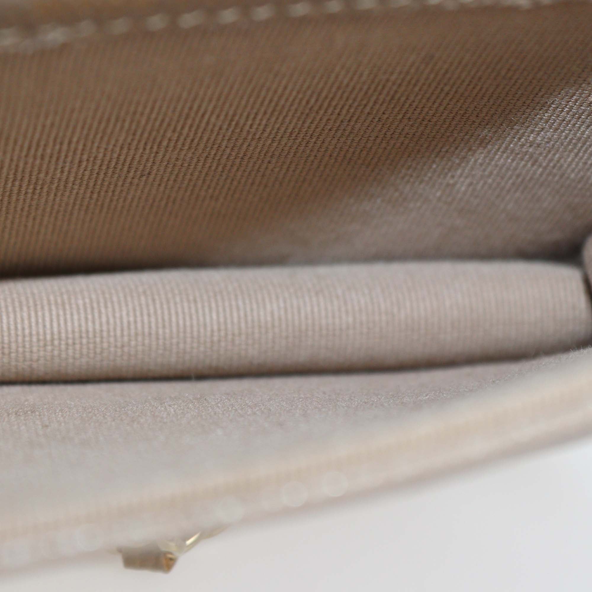 Chanel Beige Quilted Caviar Leather Card Holder on Chain