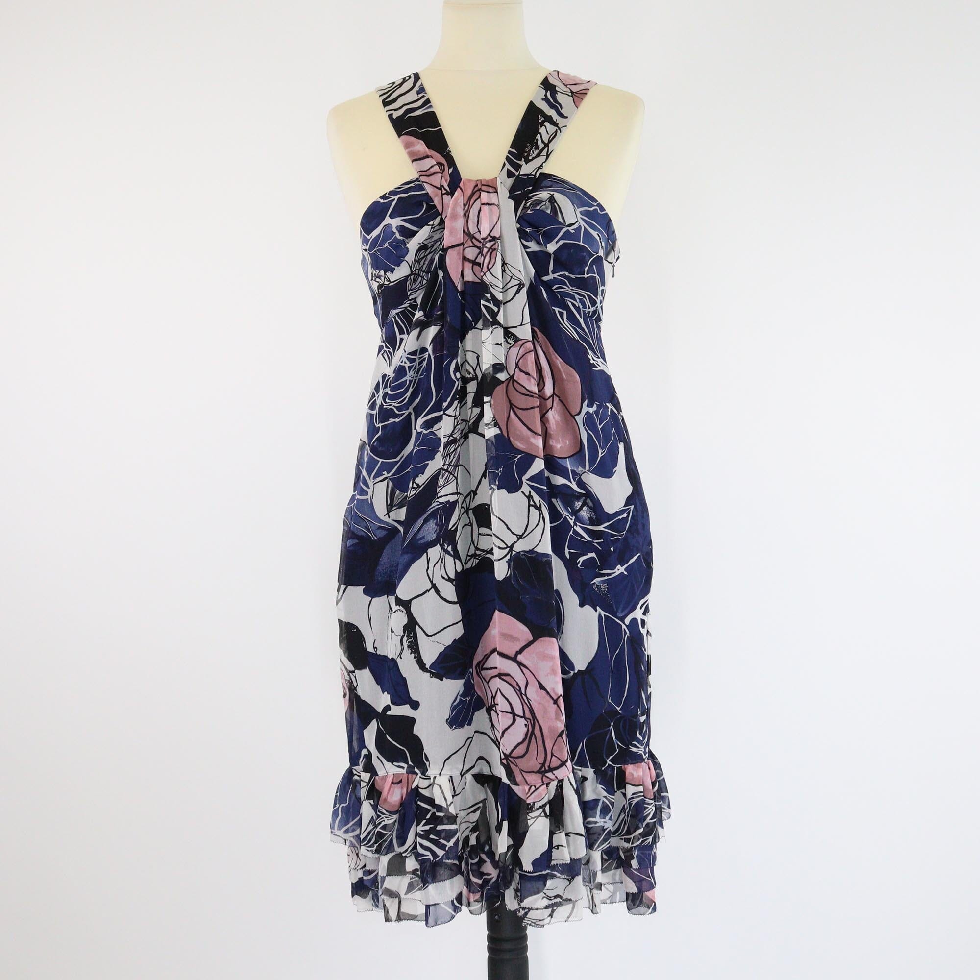 Diane Von Furstenberg Multicolor Floral Print Pilar Dress Womens Diane Von Furstenberg